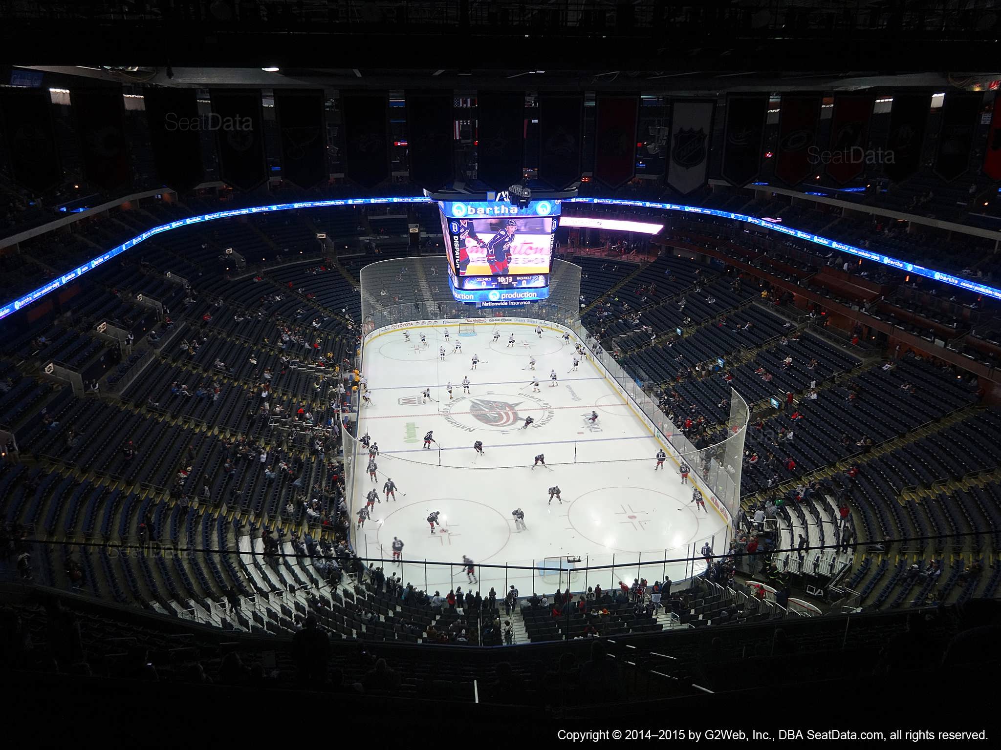 Columbus Blue Jackets Nationwide Arena Seating Chart