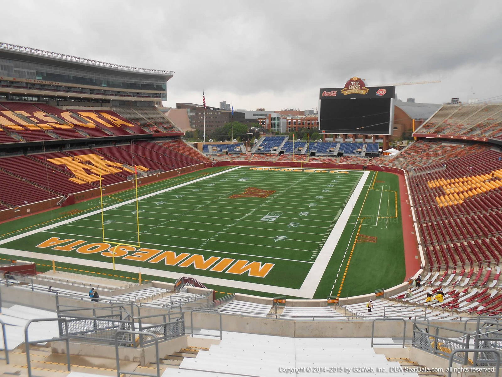 TCF Bank Stadium Section 222 - Minnesota Football - RateYourSeats.com