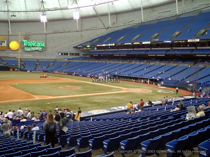 Section 112 at Tropicana Field 