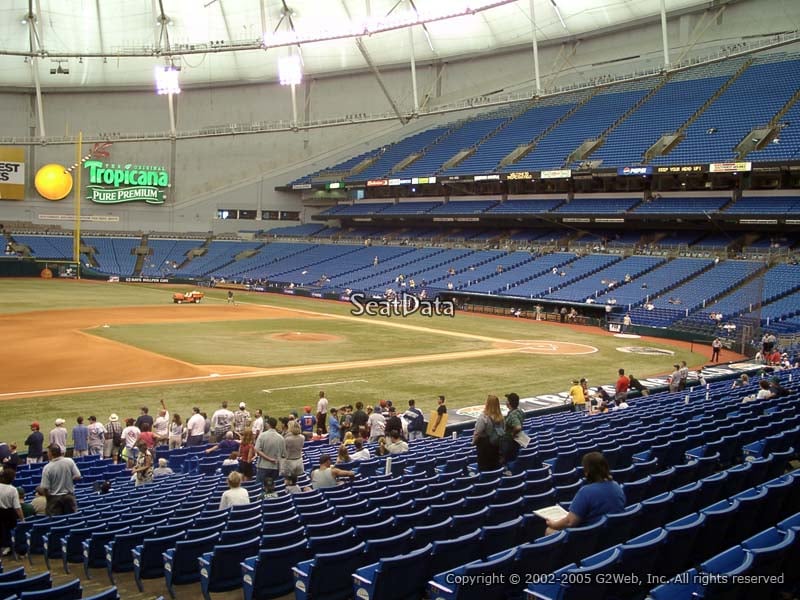 The secret about front row seats at Tropicana Field 