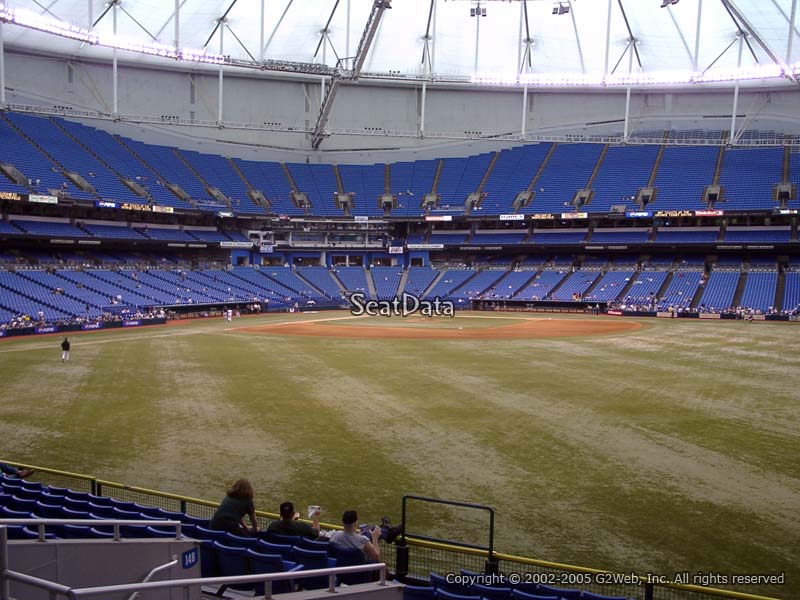 Section 150 at Tropicana Field 