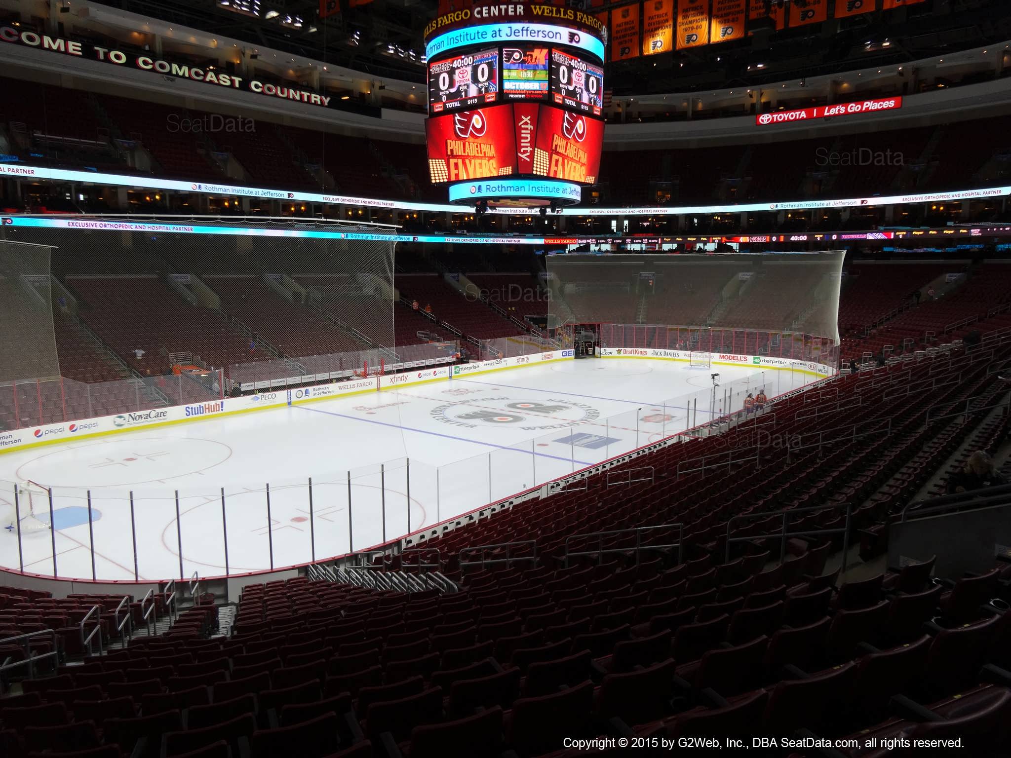 Seat View for Wells Fargo Center Club 10