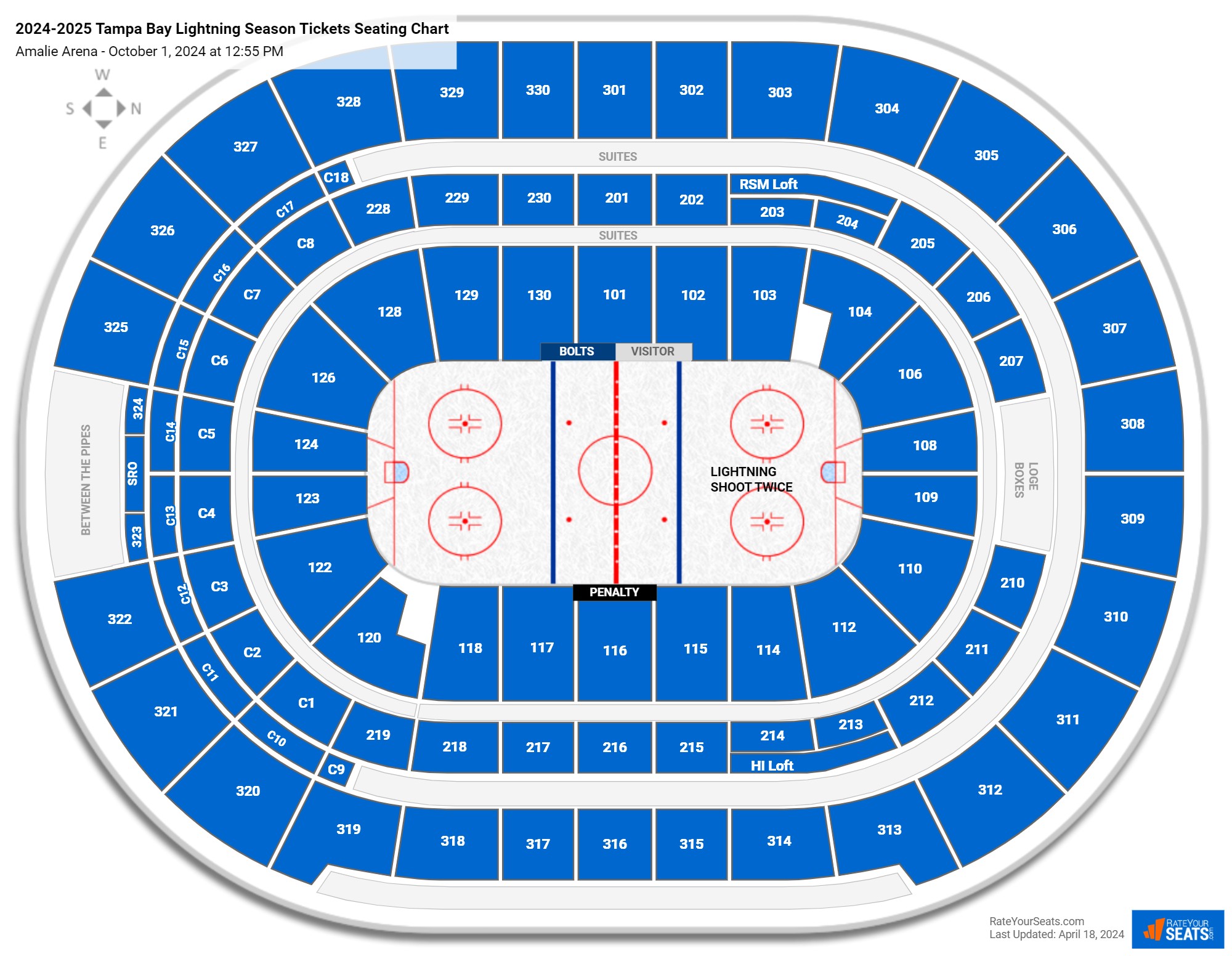 Amalie Arena Concert Seating Chart