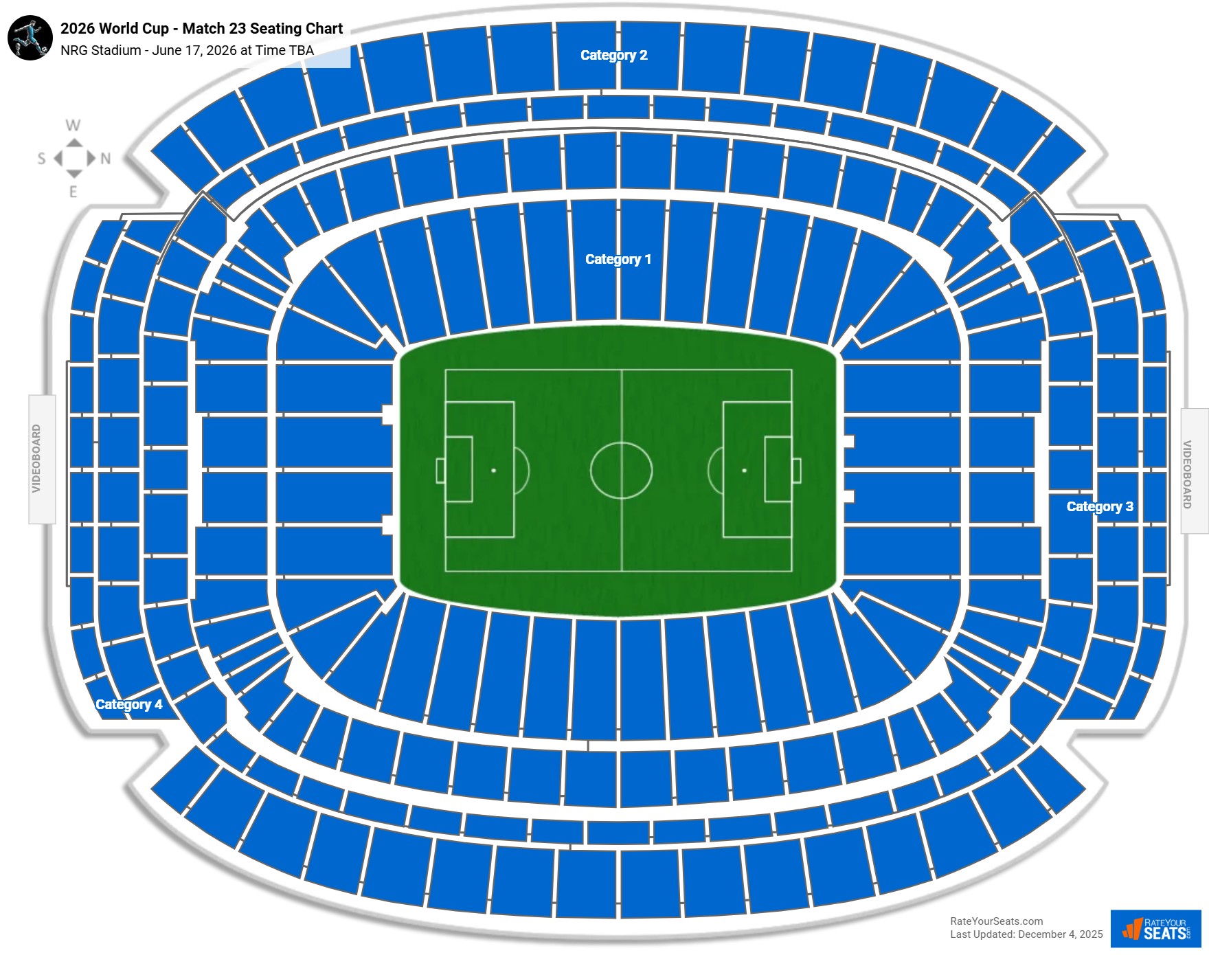 Portugal vs Congo DR - World Cup - Match 23 seating chart NRG Stadium