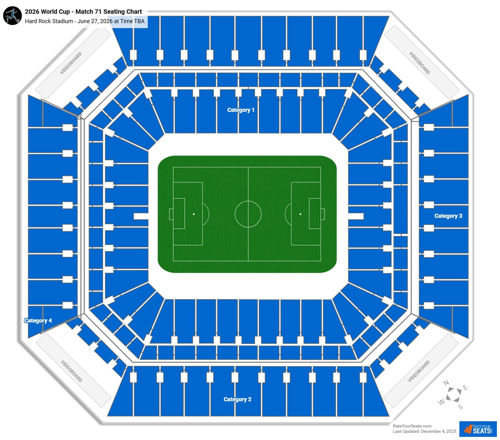 Colombia vs Portugal - World Cup - Match 71 seating chart Hard Rock Stadium