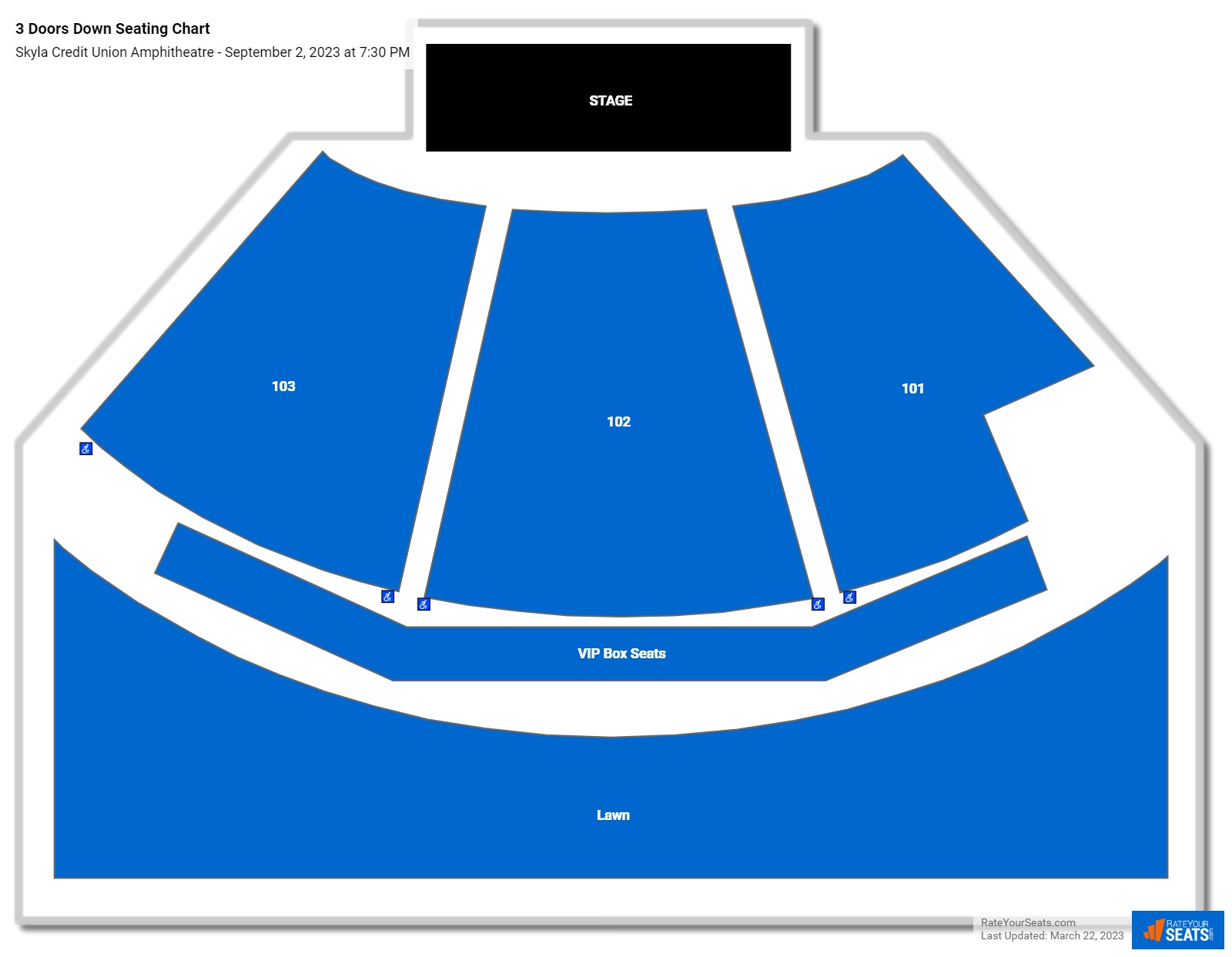 Skyla Credit Union Amphitheatre Seating Chart - RateYourSeats.com