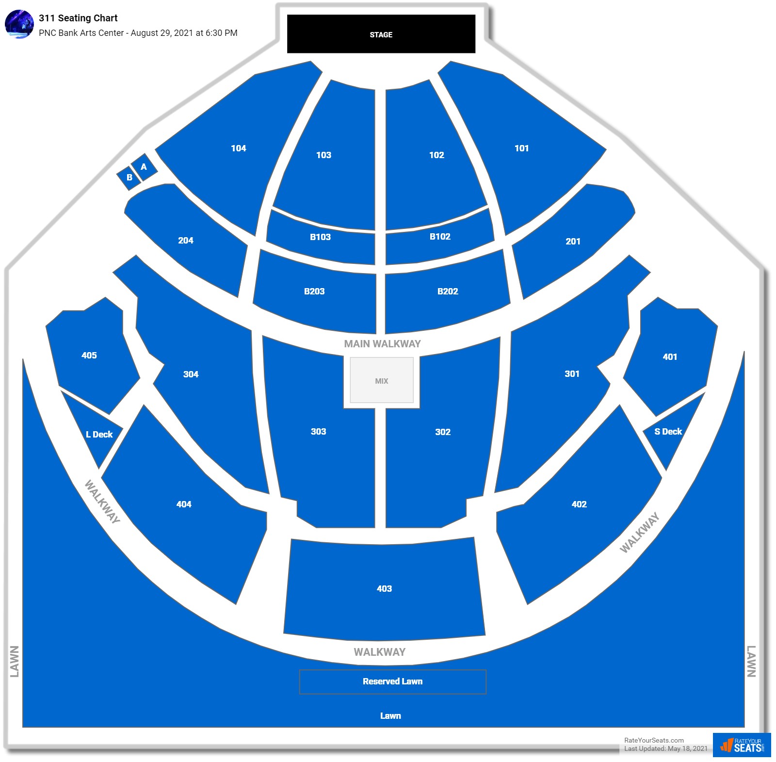 Pnc Arts Center Seating Chart With Seat Numbers