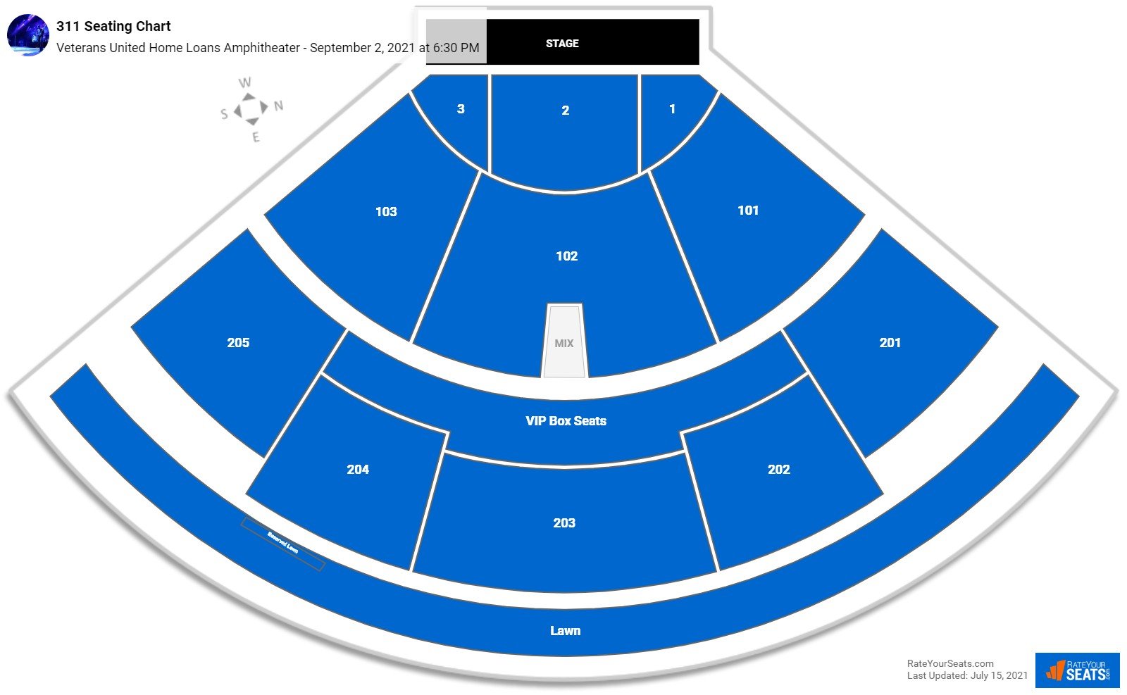 Veterans United Home Loans Amphitheater Seating Chart