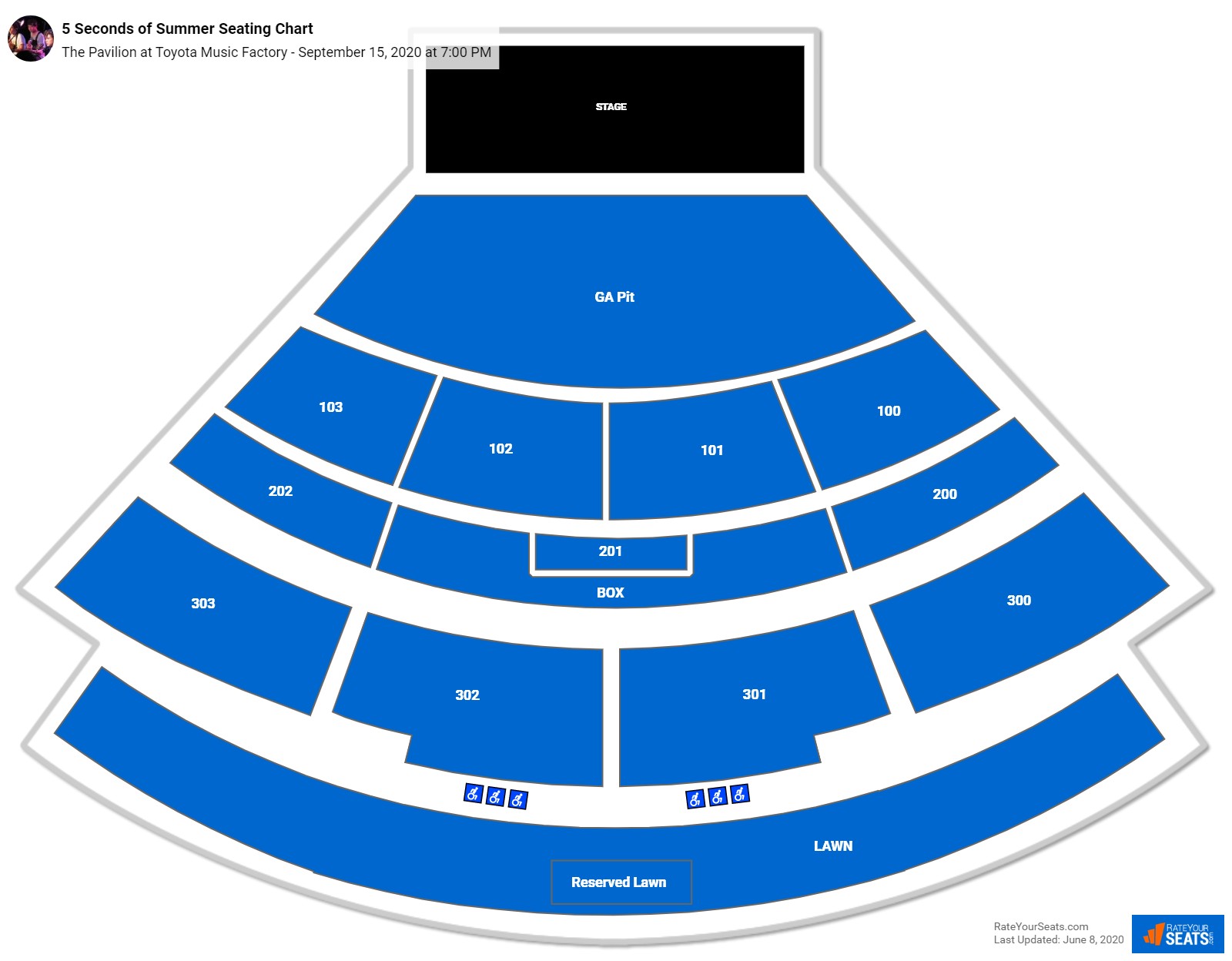 The Pavilion at Toyota Music Factory Seating Chart - RateYourSeats.com