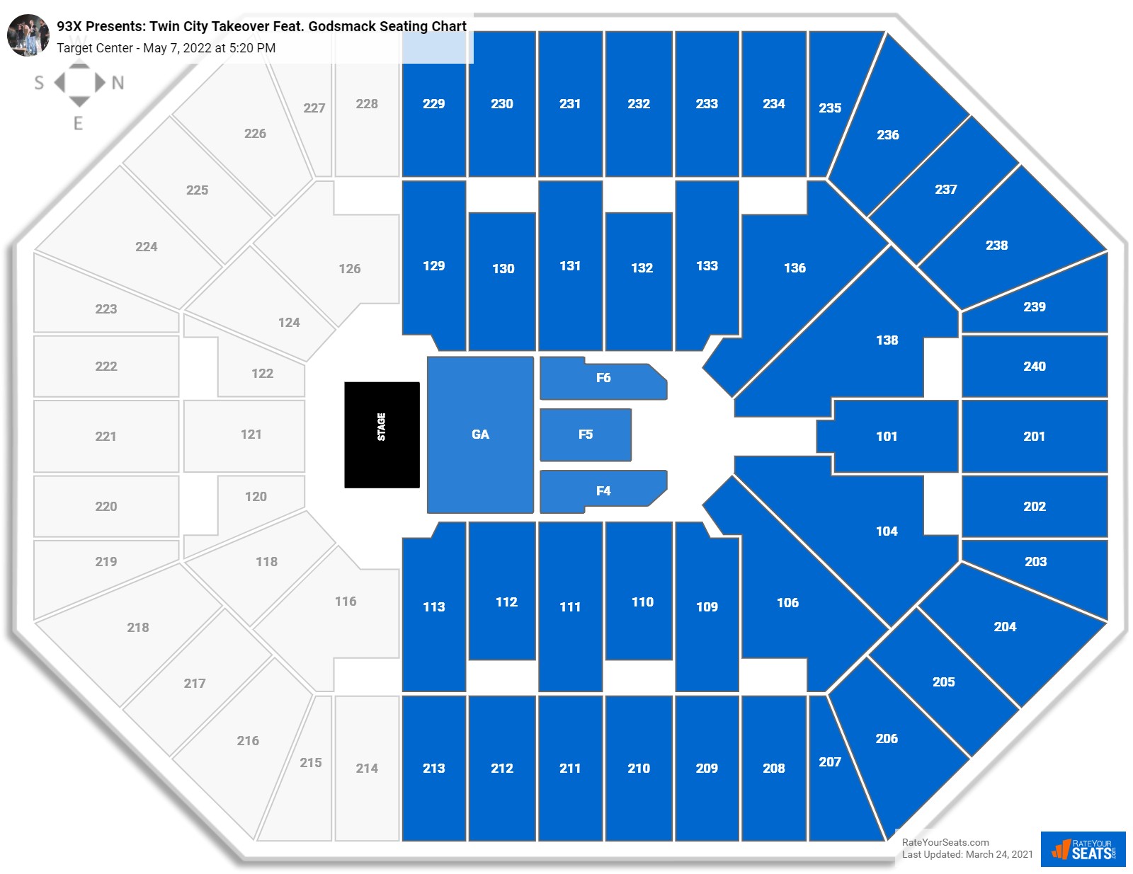 Target Center Concert Seating Chart