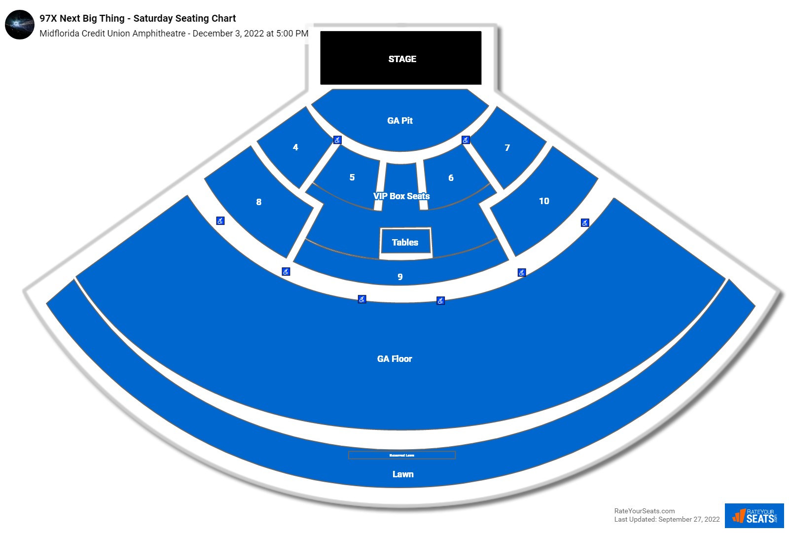 Midflorida Credit Union Amphitheatre Seating Chart - RateYourSeats.com