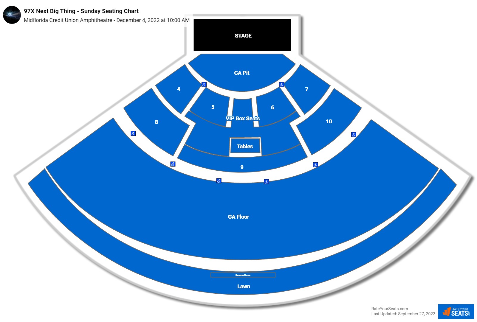 Midflorida Credit Union Amphitheatre Seating Chart - RateYourSeats.com