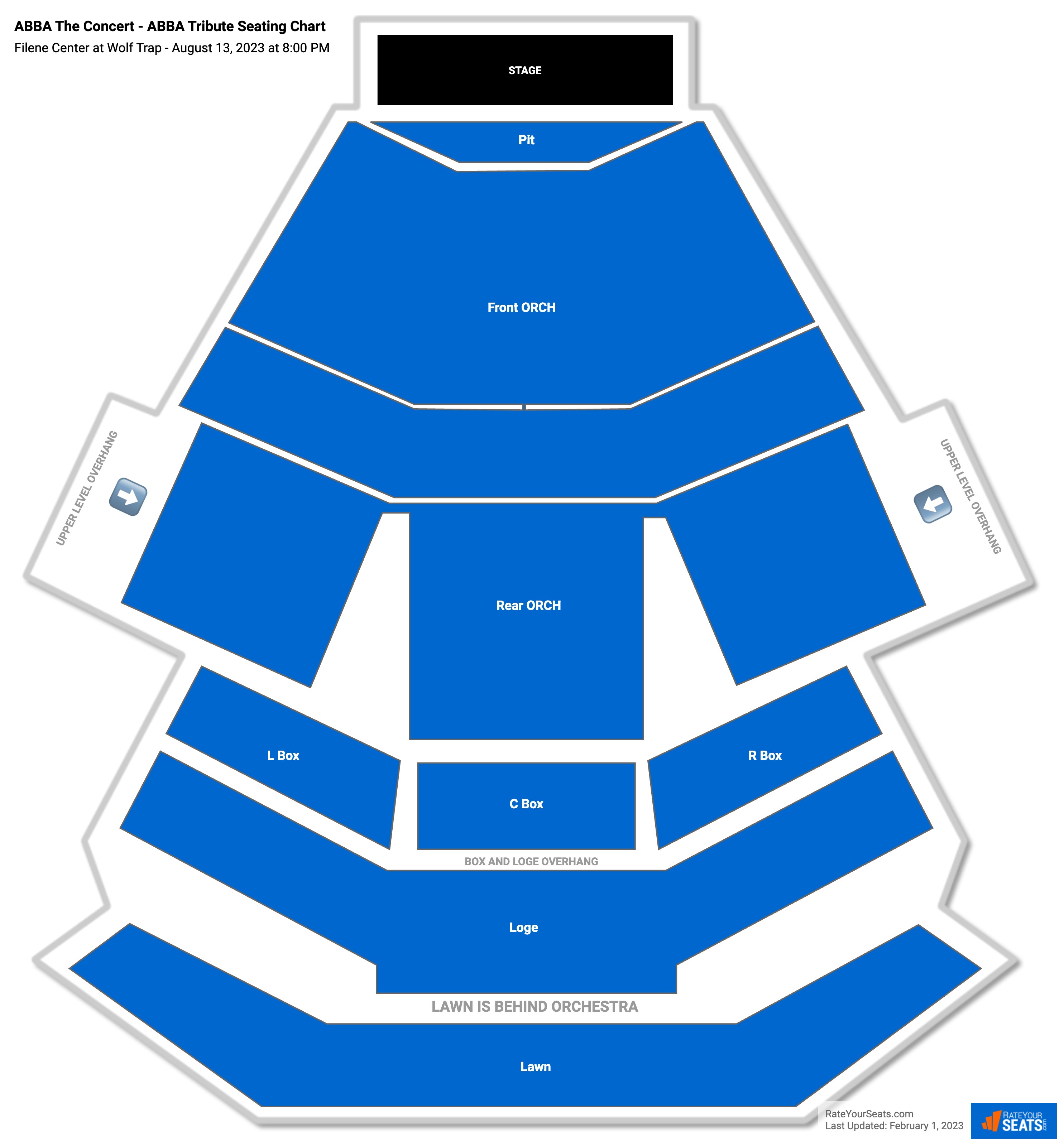 Filene Center at Wolf Trap Seating Chart - RateYourSeats.com