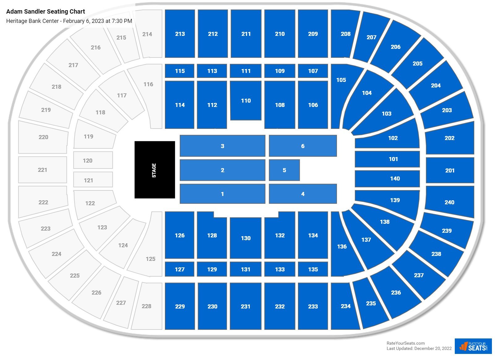 Heritage Bank Center Seating Chart - RateYourSeats.com