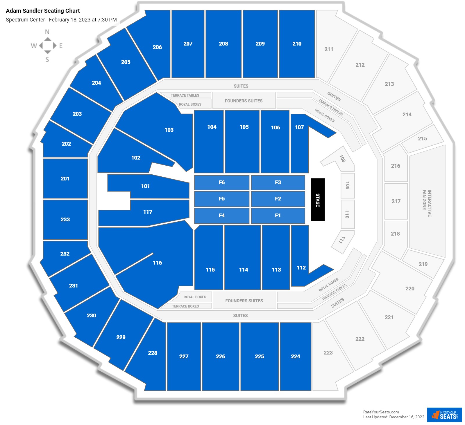 Spectrum Center Concert Seating Chart