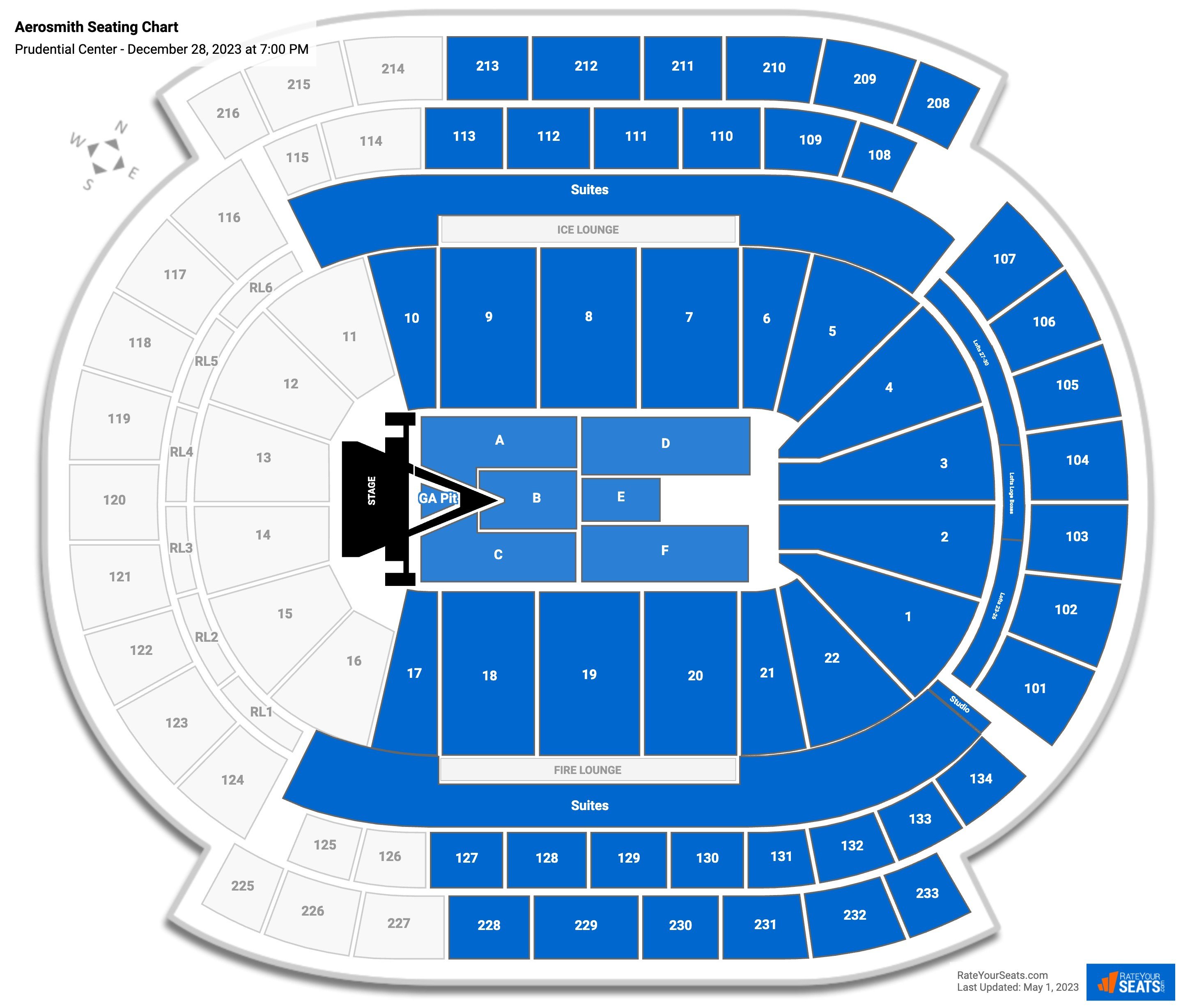 Prudential Center Concert Seating Chart