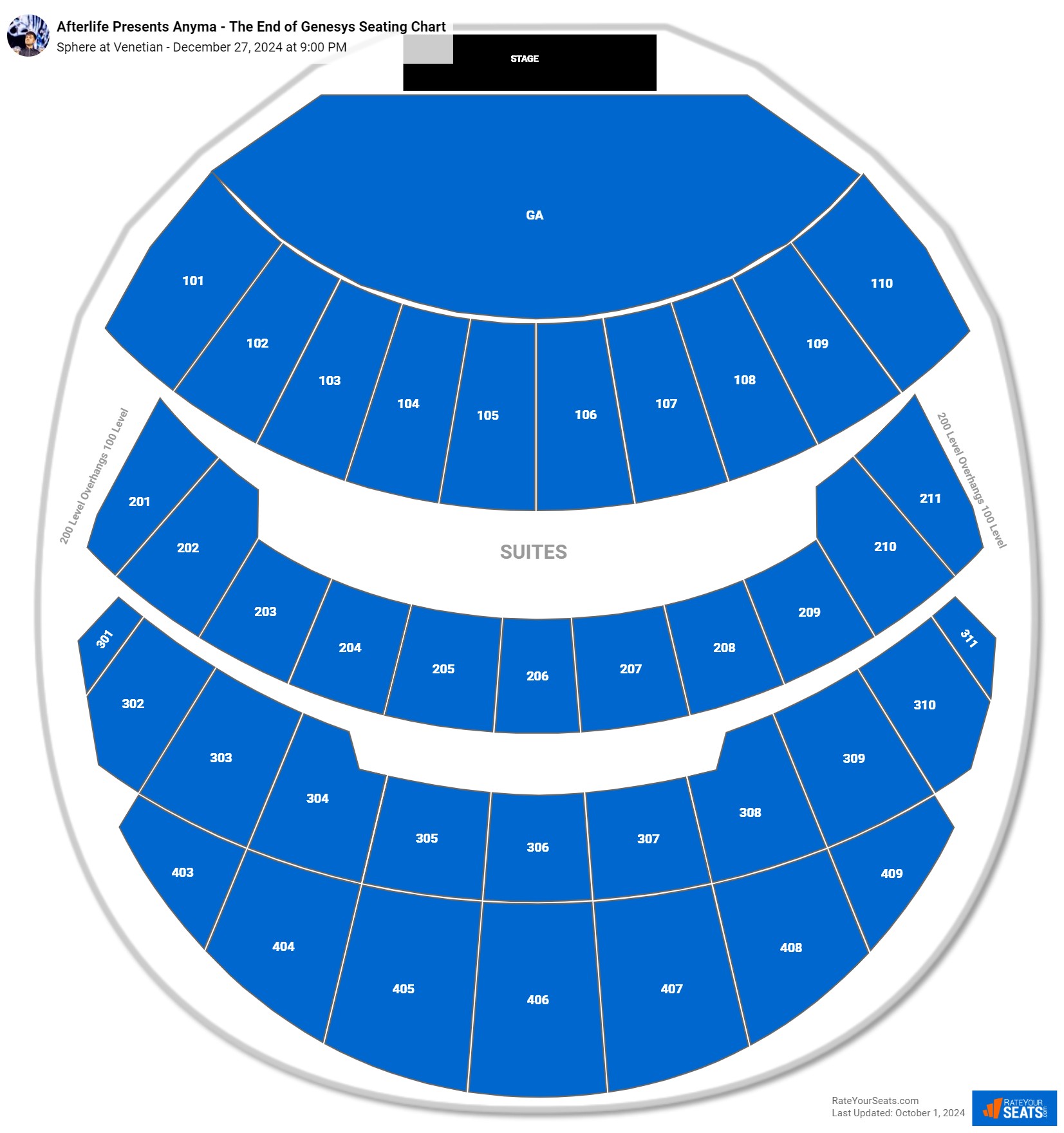 Sphere At Venetian Seating Chart