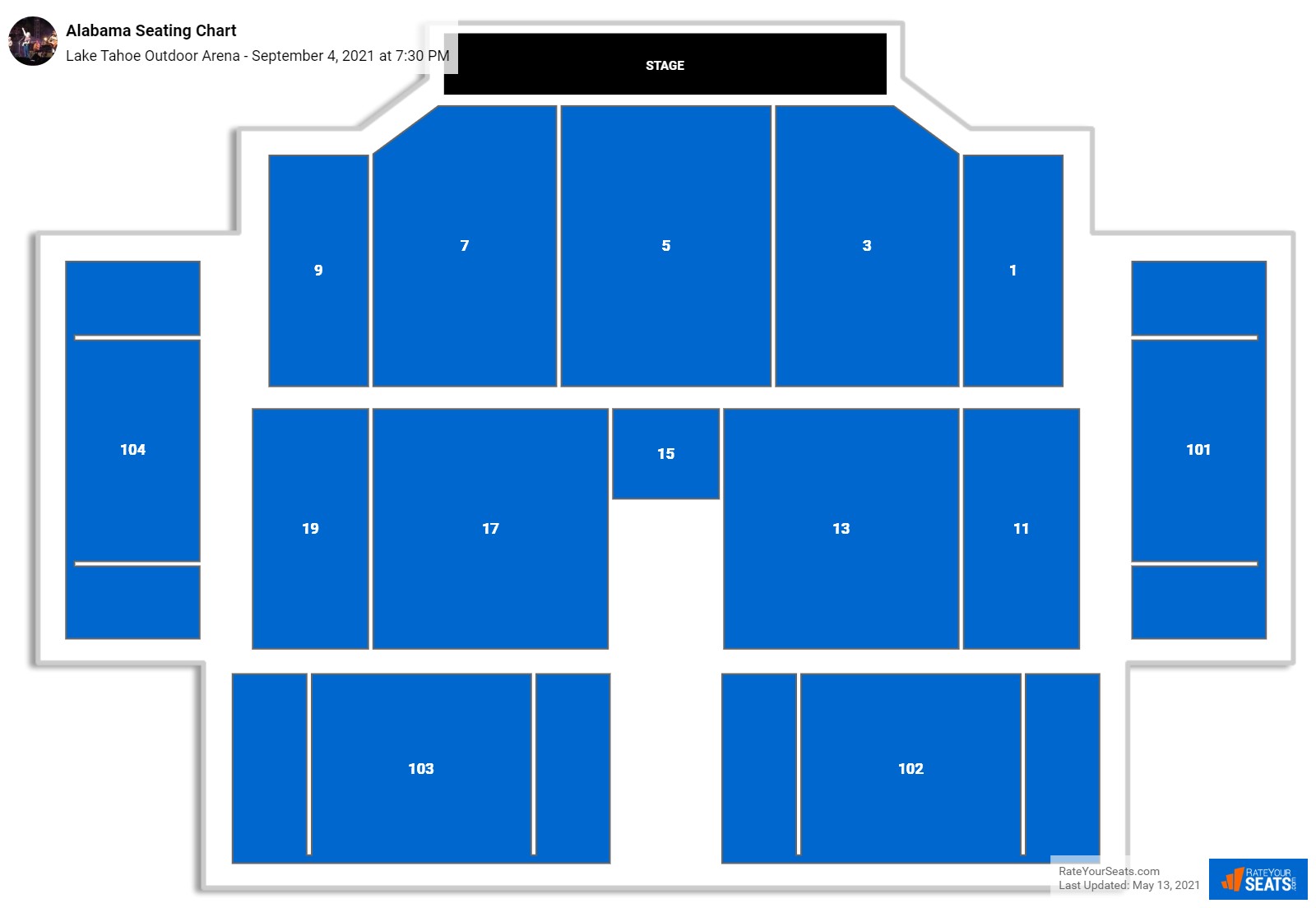 Lake Tahoe Outdoor Arena Seating Chart
