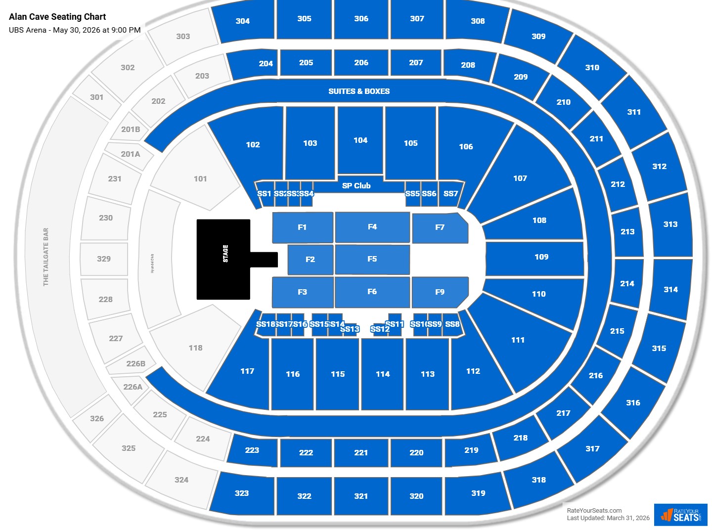 Alan Cave seating chart UBS Arena
