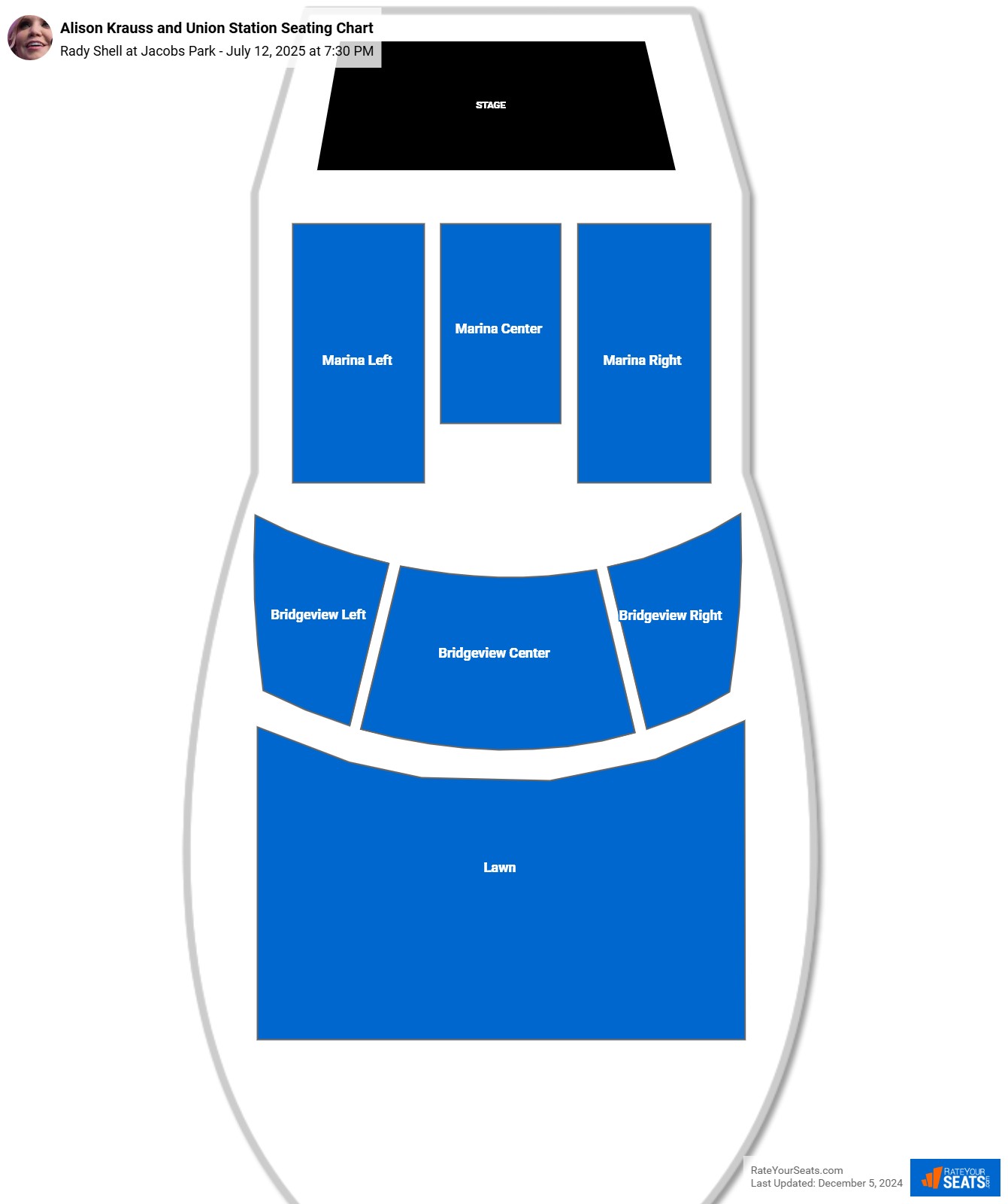 Rady Shell at Jacobs Park Seating Chart - RateYourSeats.com