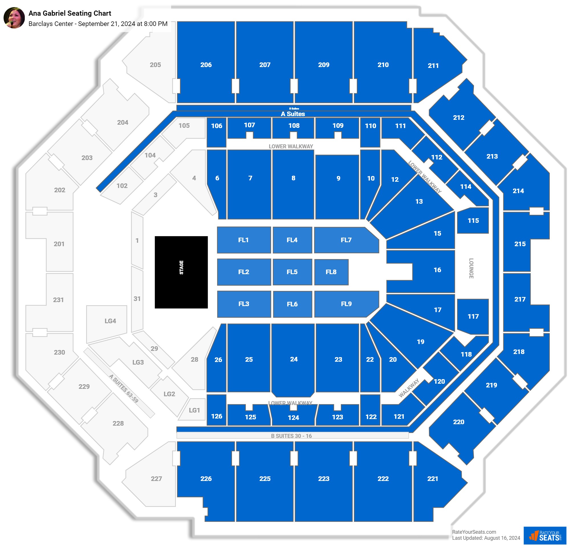 Barclays Center Concert Seating Chart