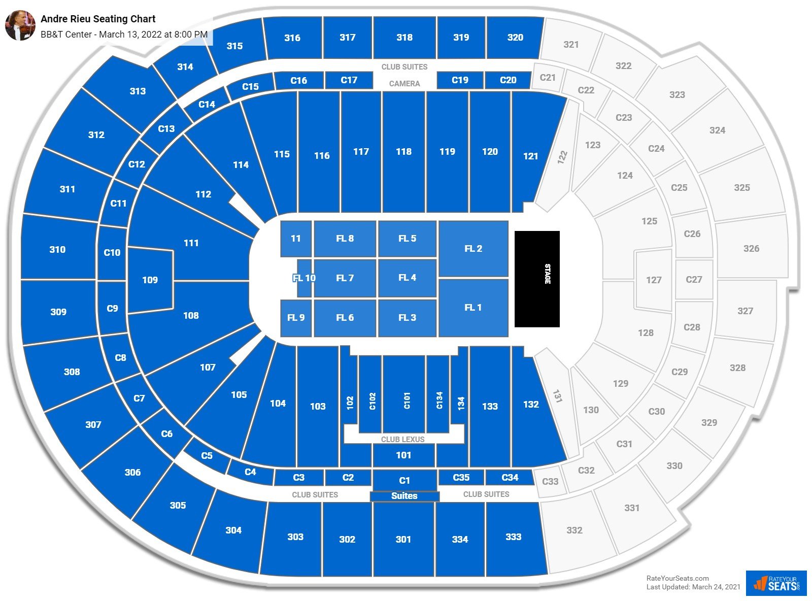 BB&T Center Seating Charts for Concerts