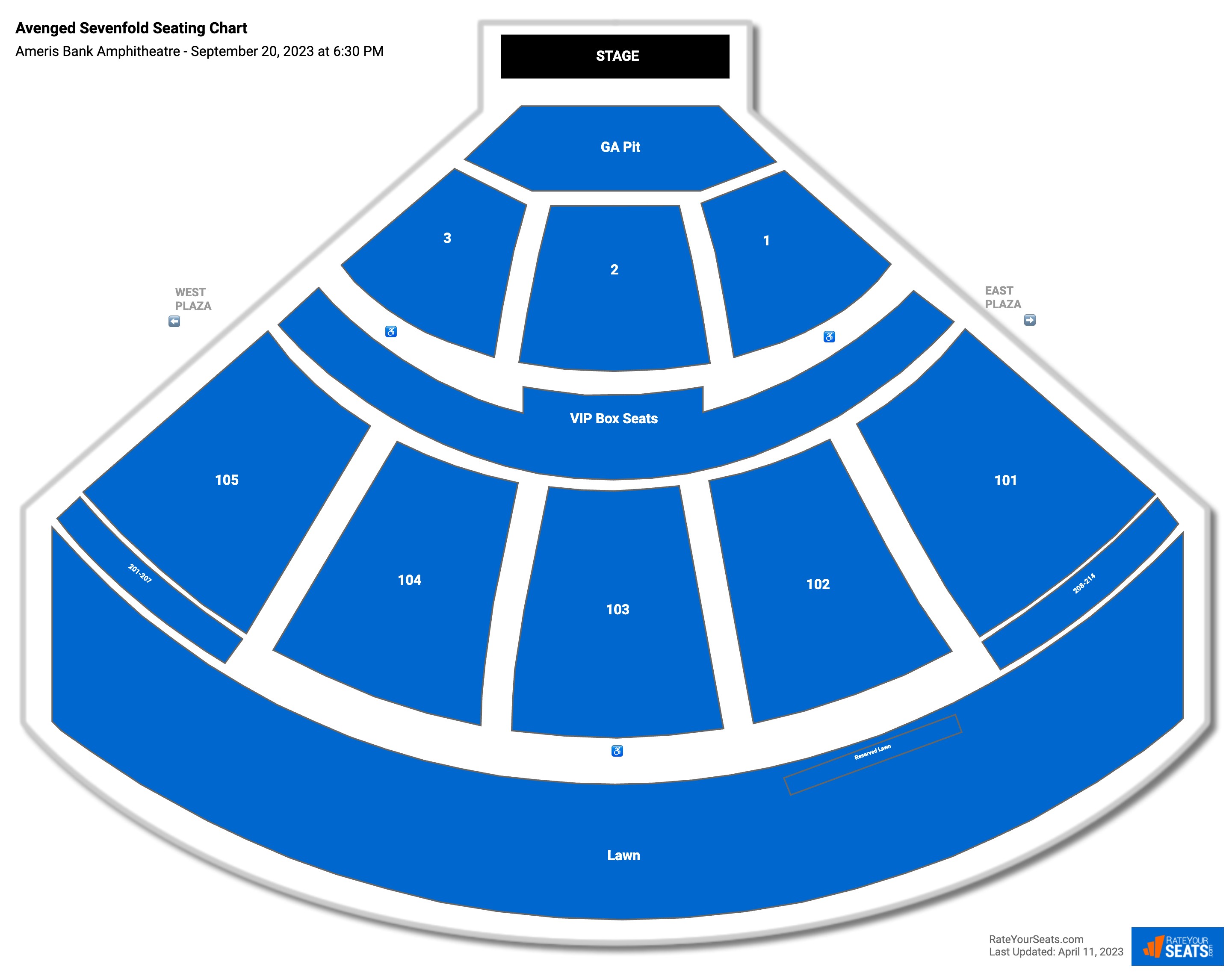 Verizon Amphitheater Seating Chart With Seat Numbers – Two Birds Home