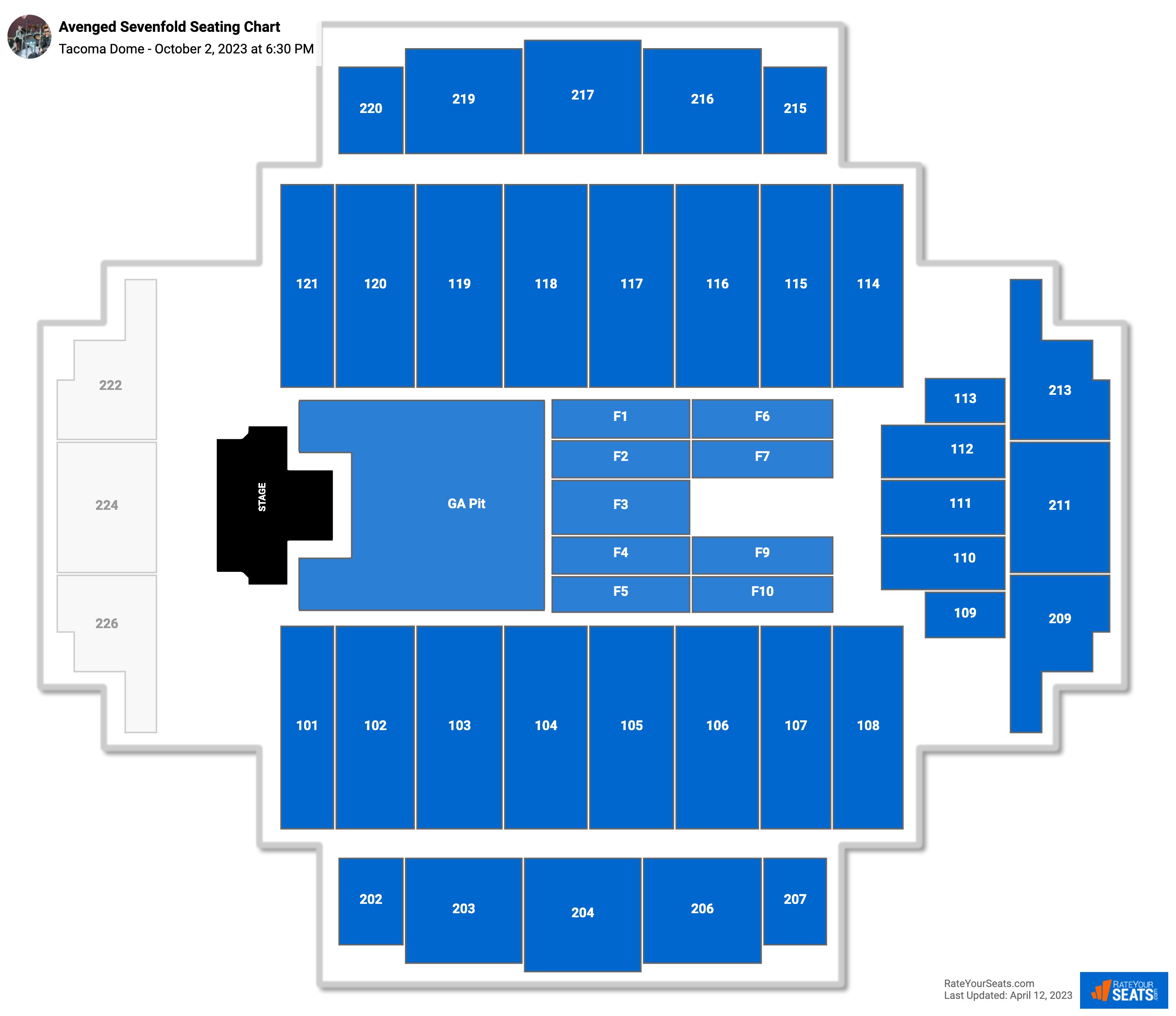 Dome Seating Chart Fleetwood Mac Matttroy