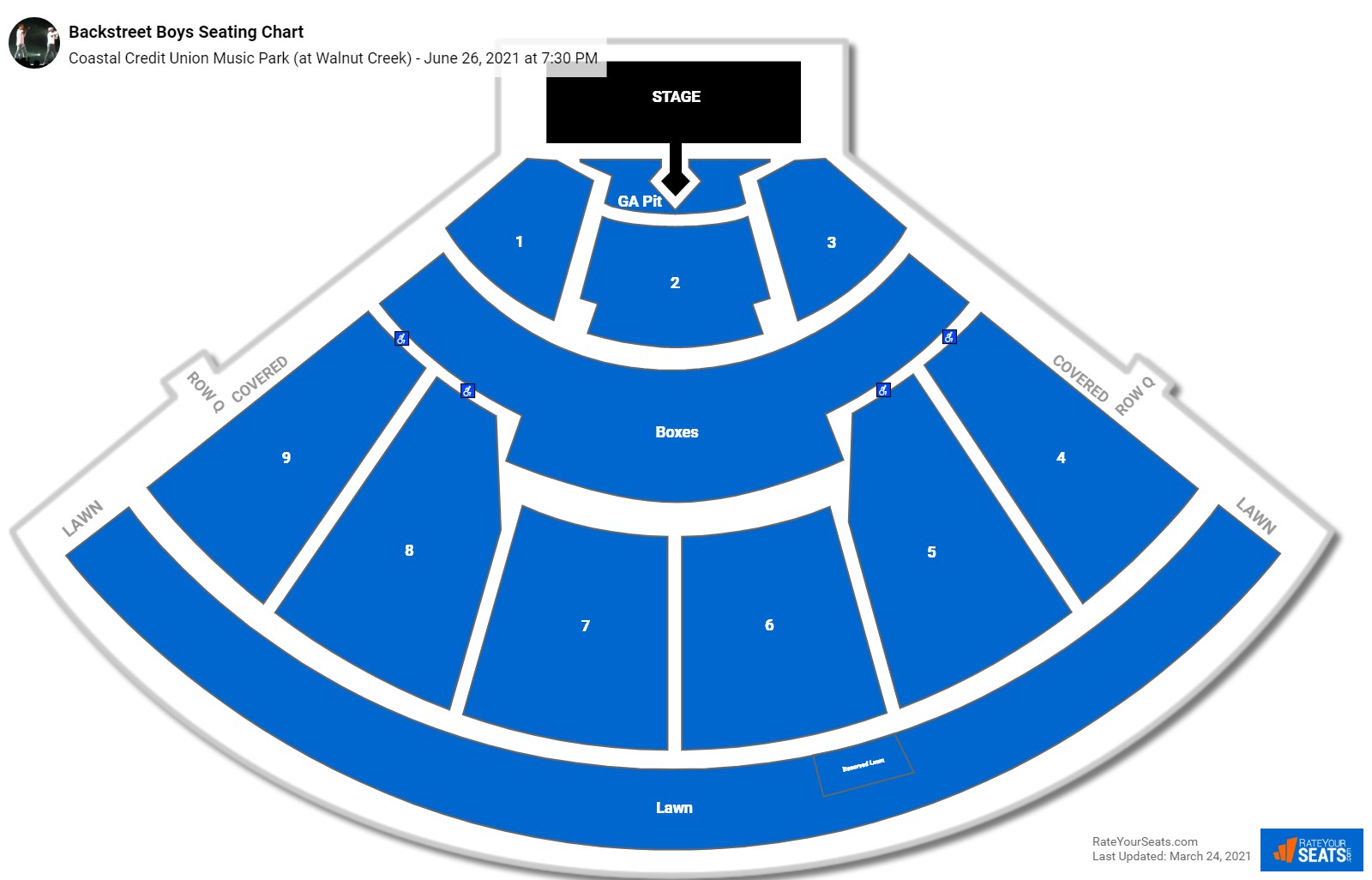 Coastal Credit Union Music Park Seating Chart - RateYourSeats.com