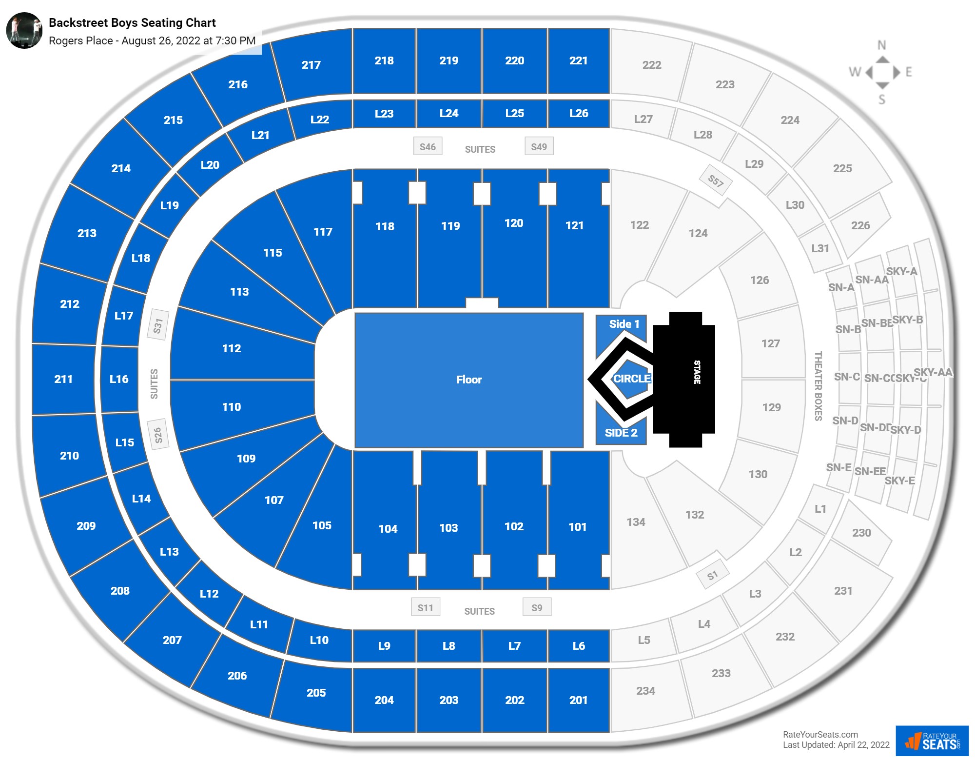 Rogers Arena Toronto Seating Chart