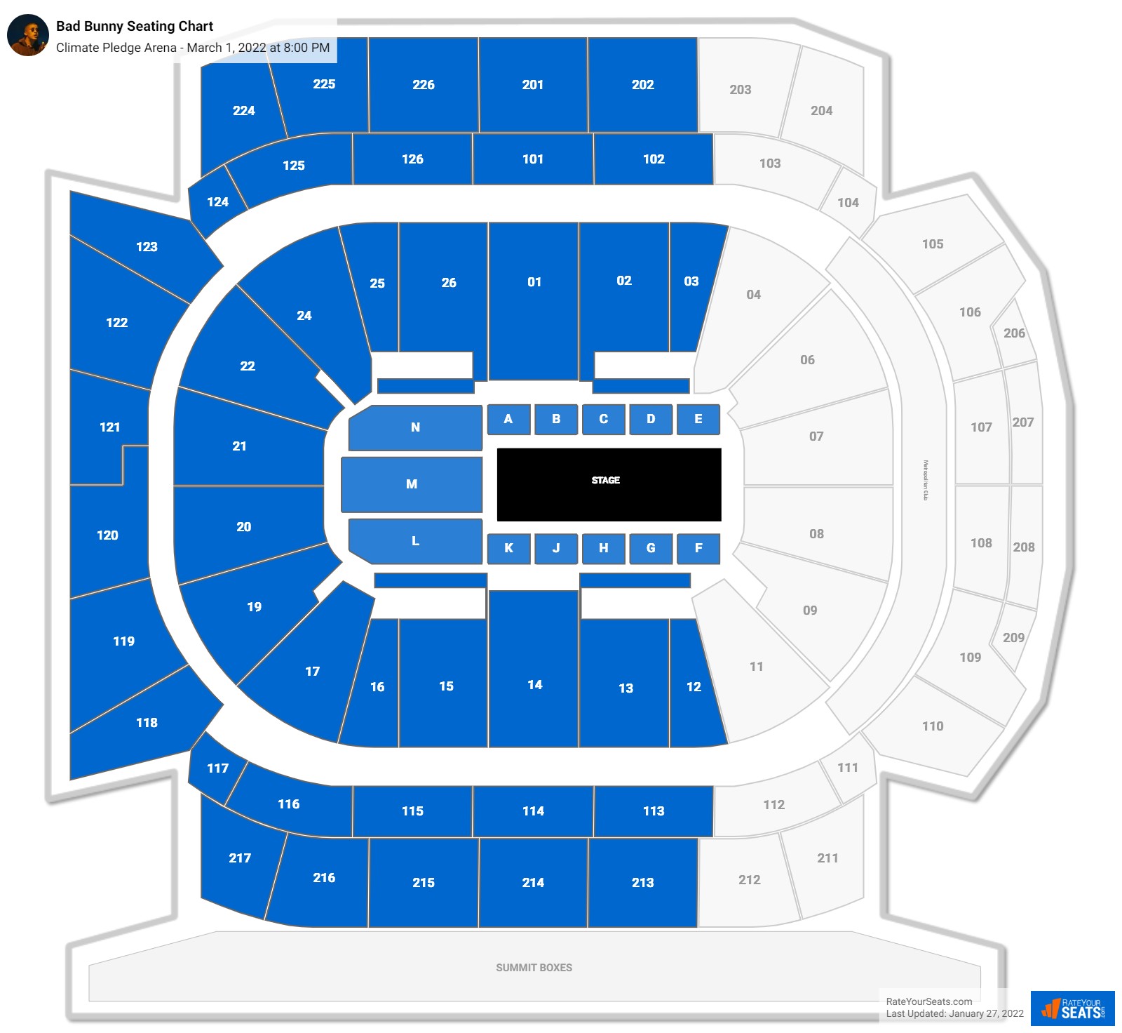 Climate Pledge Arena Seating Chart