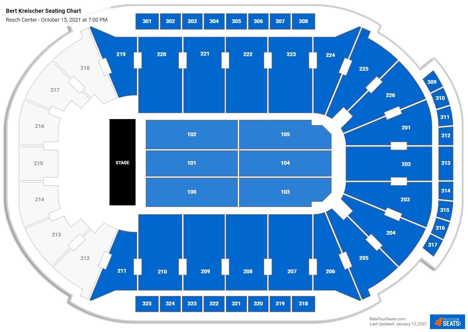 Resch Center Seating Chart - RateYourSeats.com