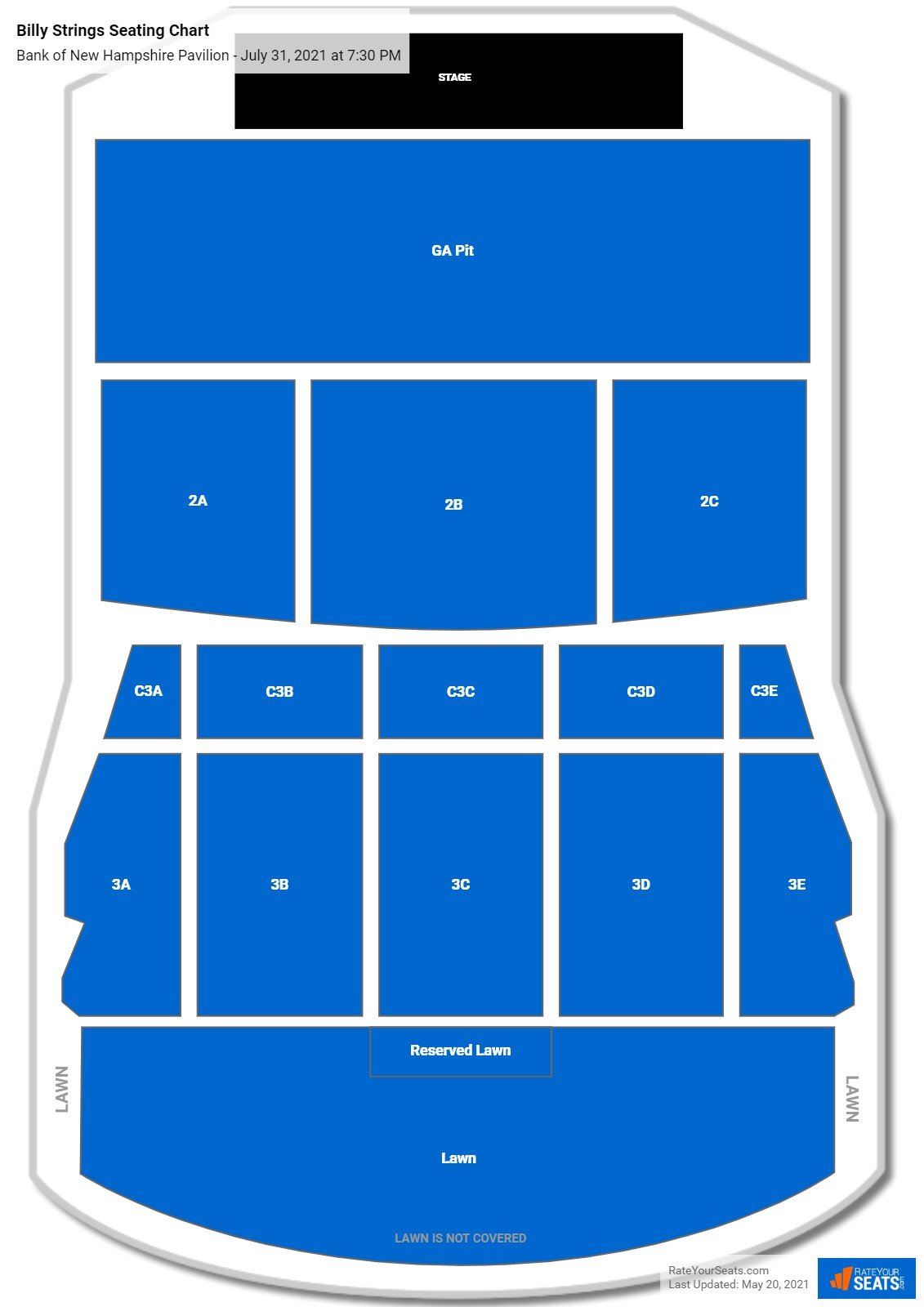 Bank of New Hampshire Pavilion Seating Chart - RateYourSeats.com