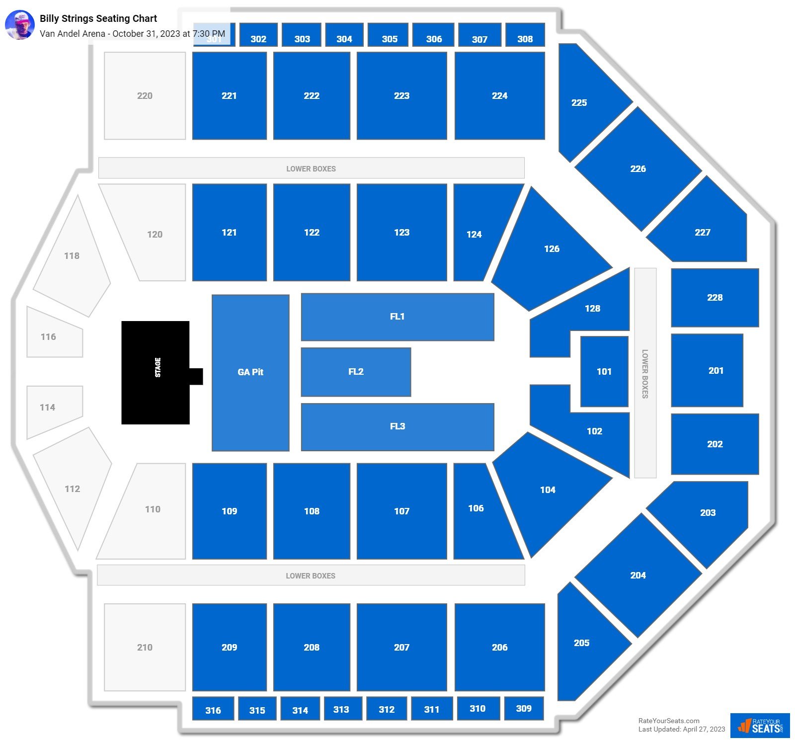 Van Andel Arena Seating Chart