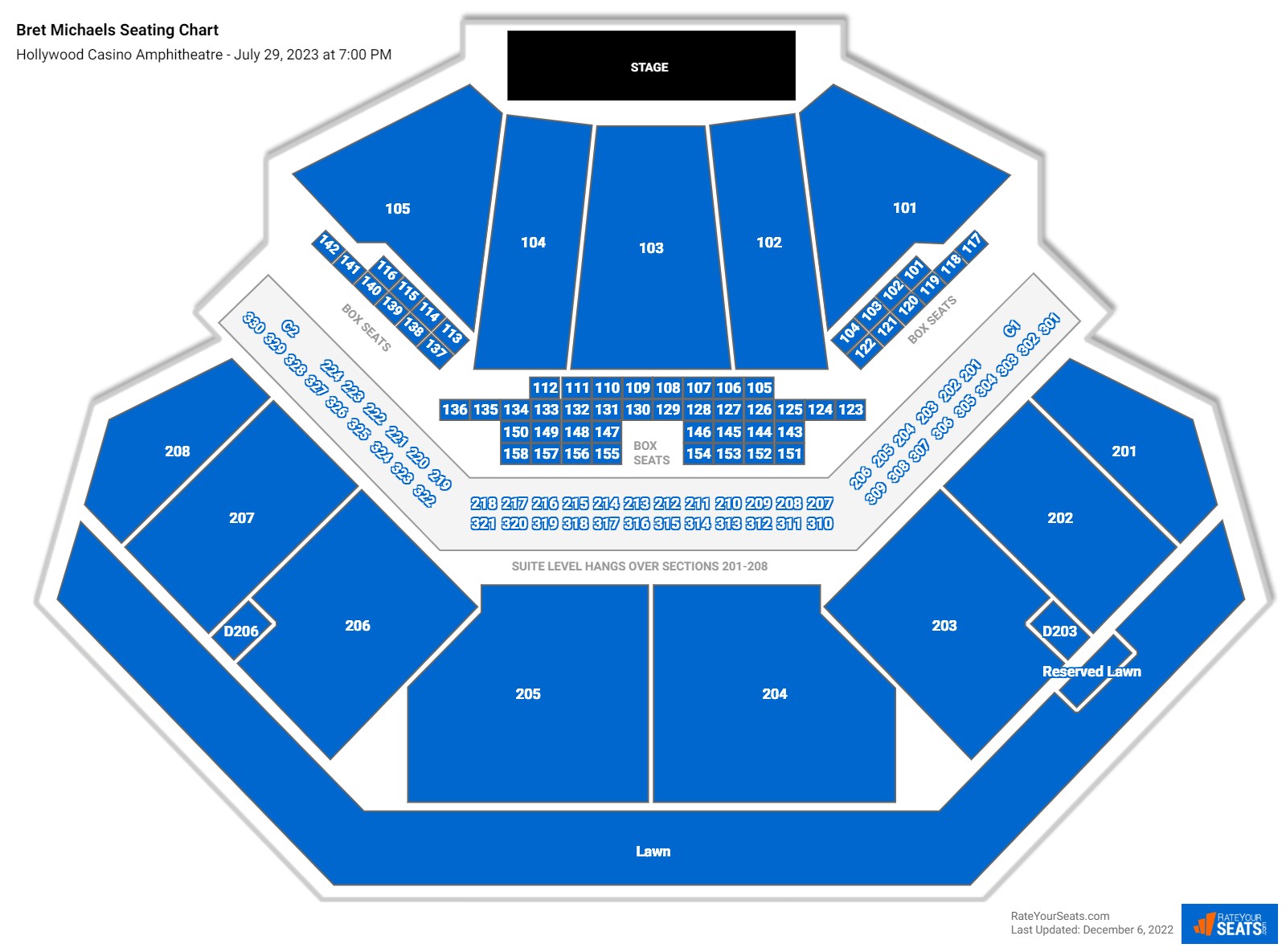 Hollywood Casino Amphitheatre Seating Chart - RateYourSeats.com