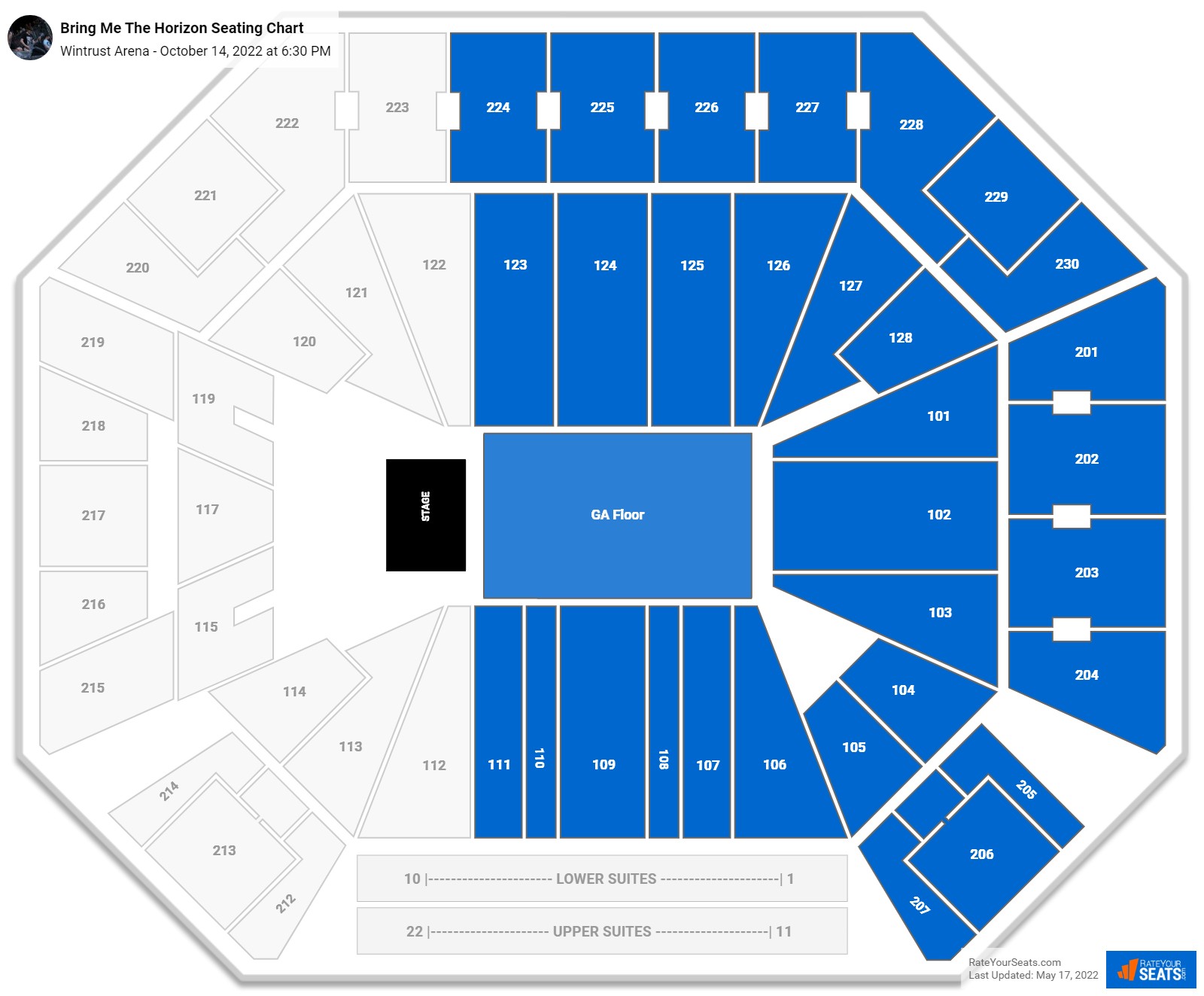 Wintrust Arena Concert Seating Chart - RateYourSeats.com