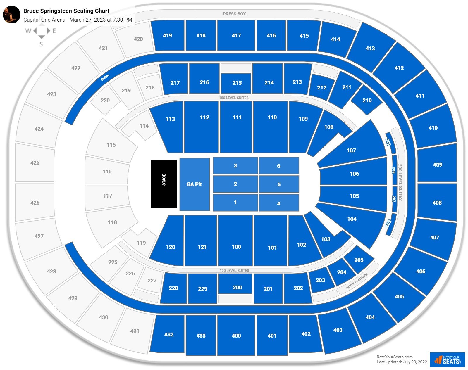 Capital One Arena Concert Seating Chart