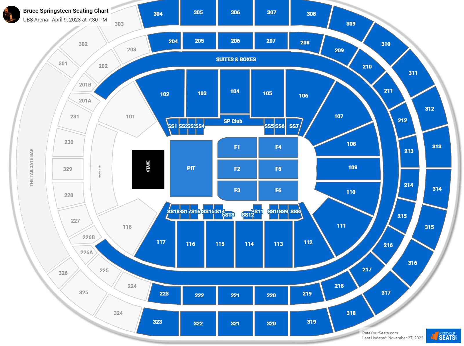 UBS Arena Concert Seating Chart