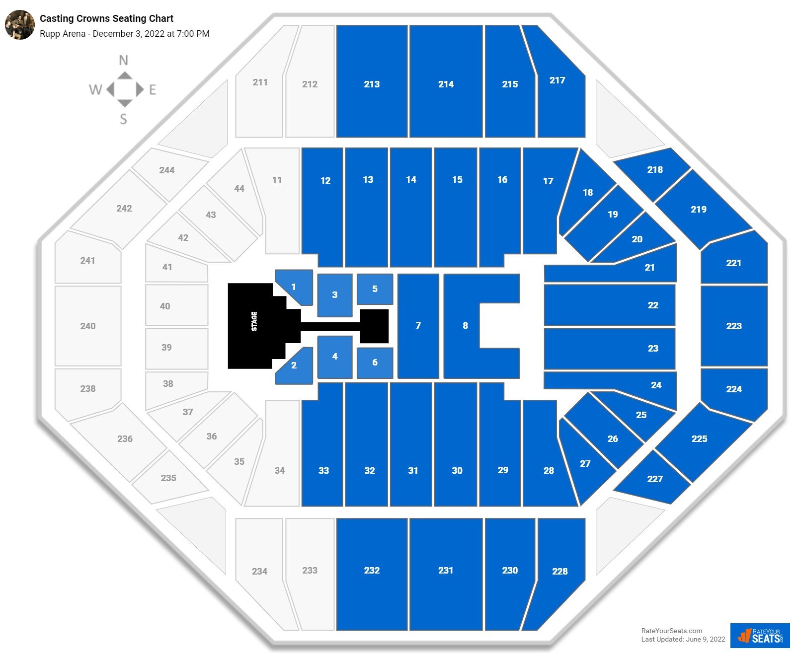 Rupp Arena Concert Seating Chart