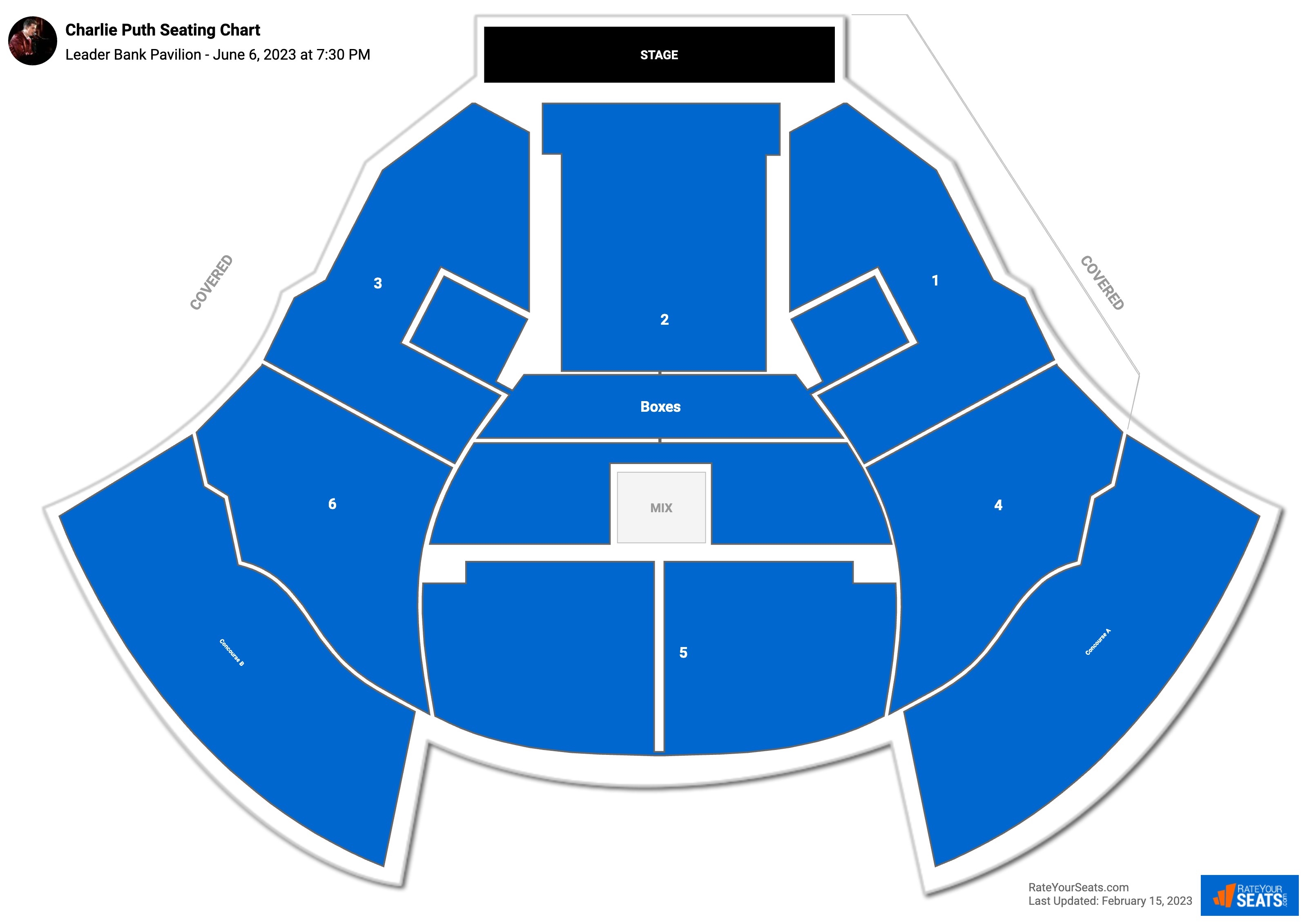 Blue Hills Bank Pavilion Seating Chart Boston Ma