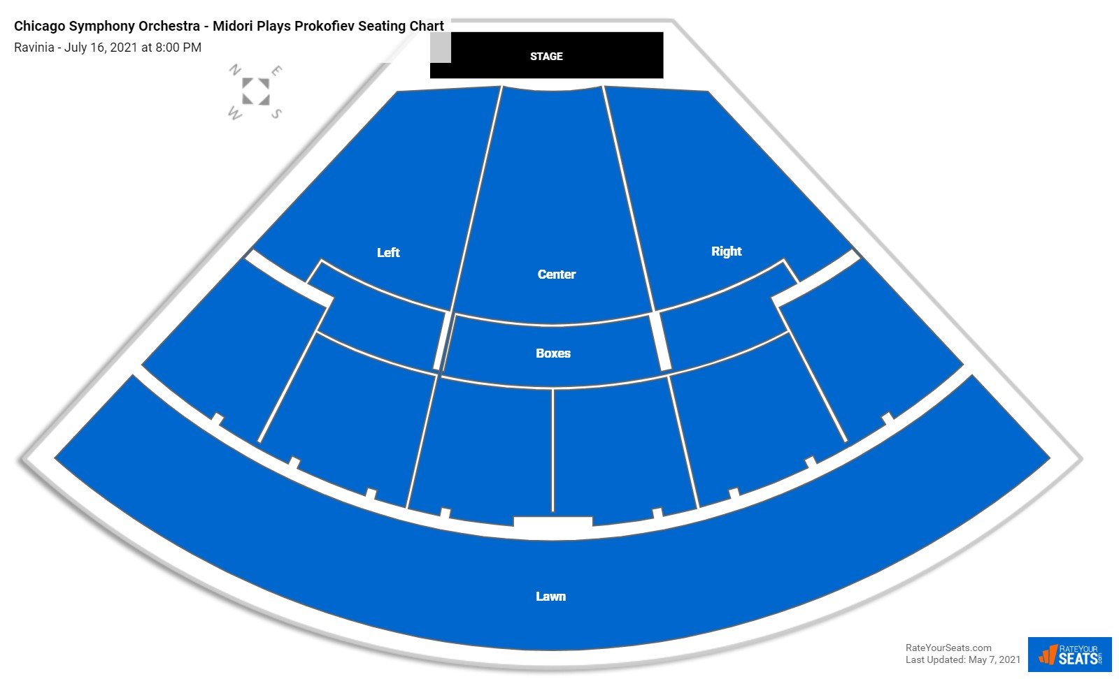 Ravinia Seating Chart - RateYourSeats.com