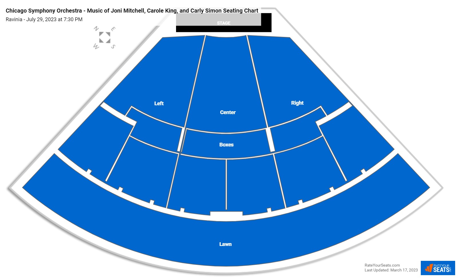 Ravinia Seating Chart - RateYourSeats.com