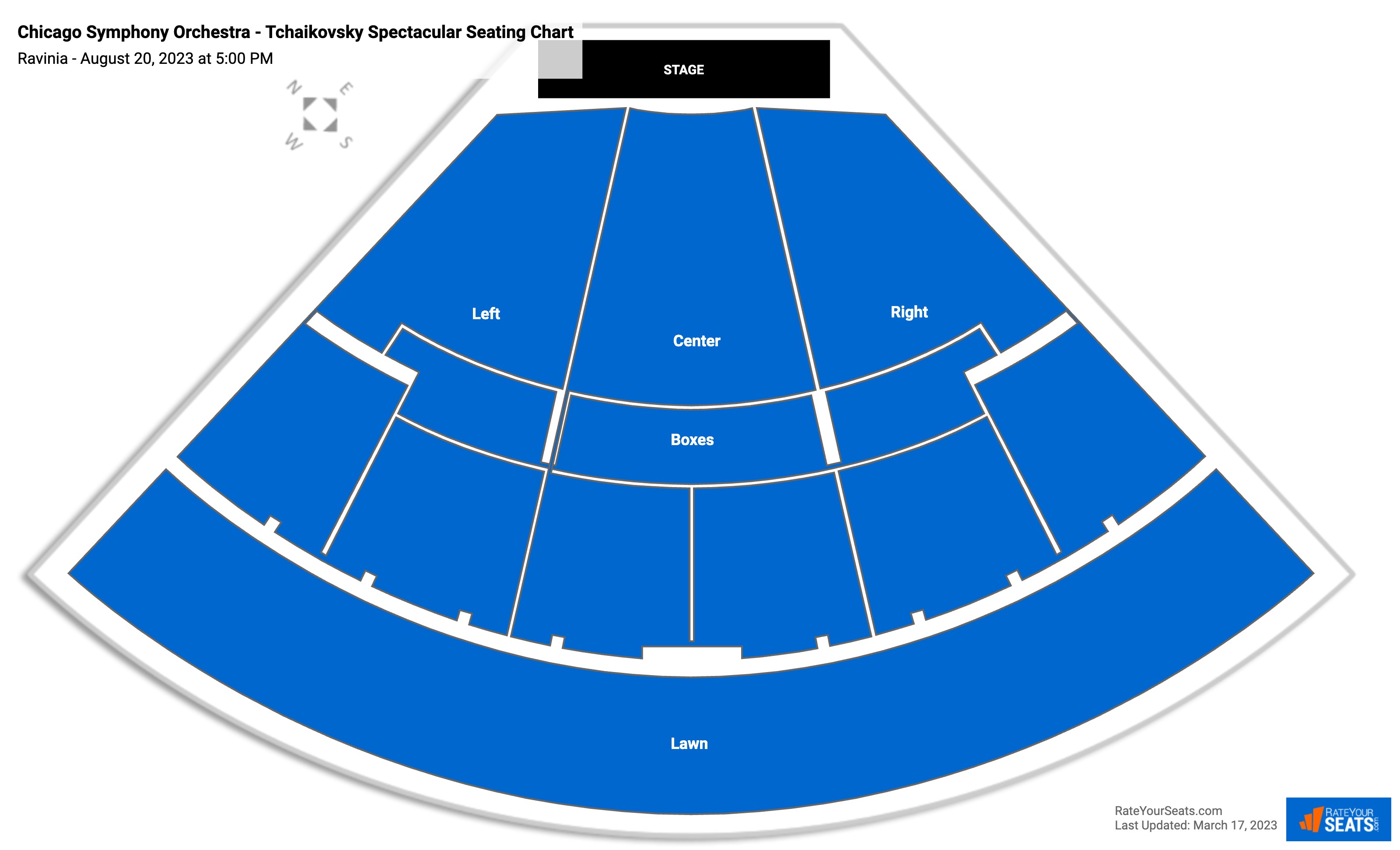 Ravinia Seating Chart - RateYourSeats.com