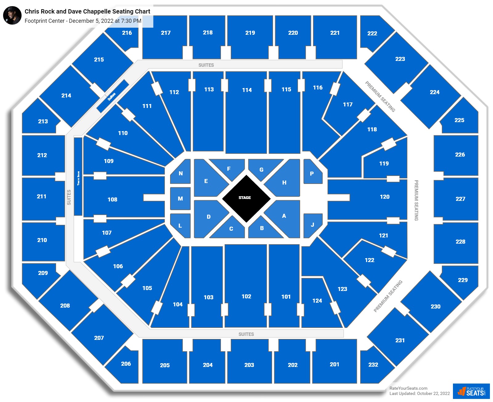 Footprint Center Concert Seating Chart - RateYourSeats.com