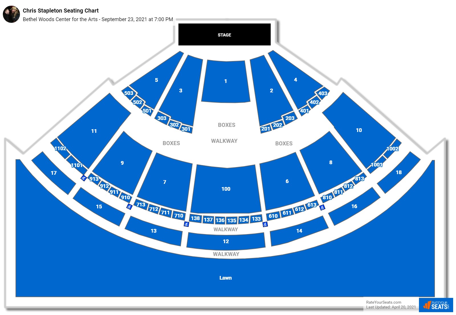 Bethel Woods Center for the Arts Seating Chart