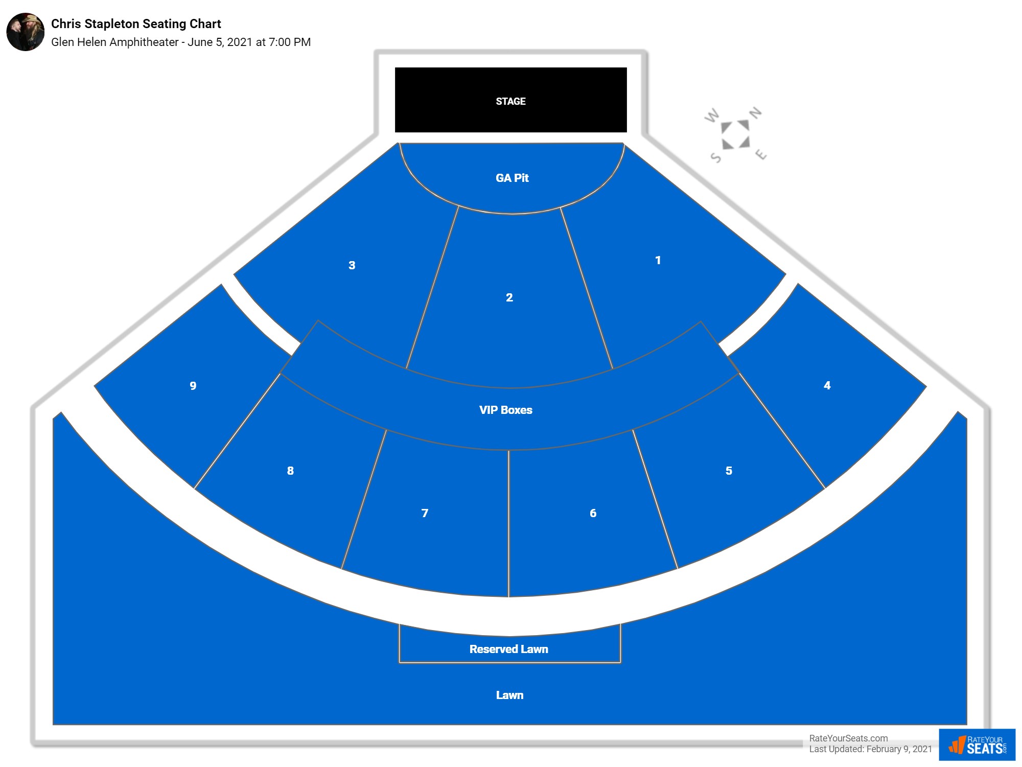 Glen Helen Amphitheater Seating Chart