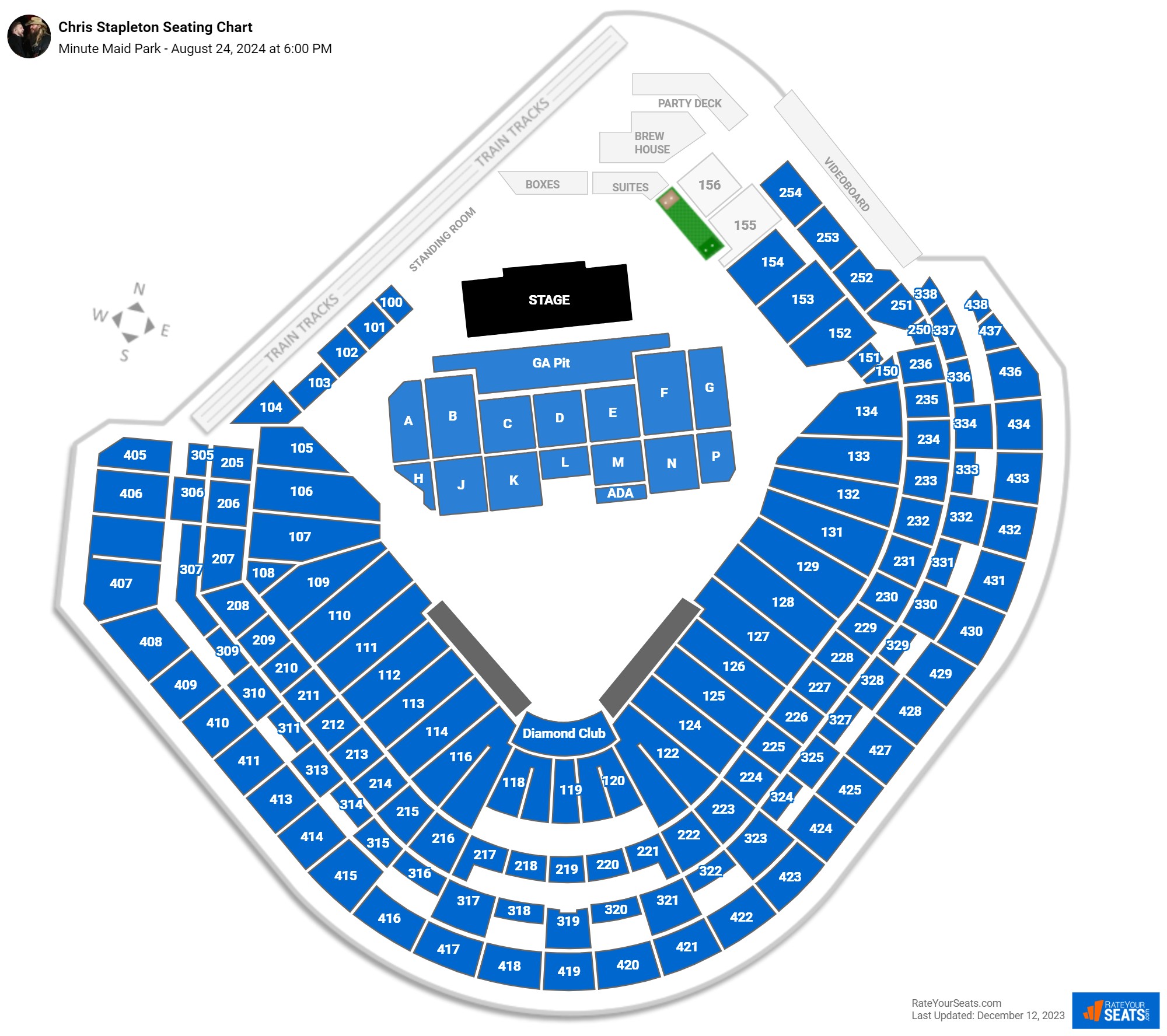 Minute Maid Park Concert Seating Chart - RateYourSeats.com