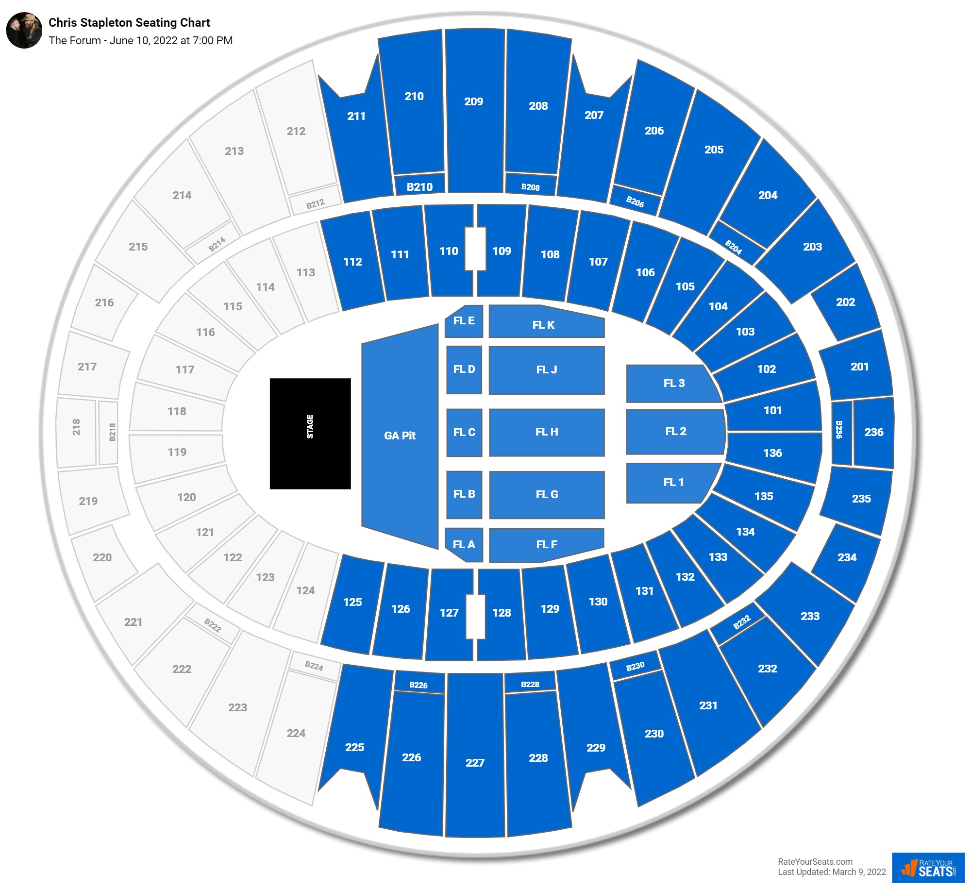 The Forum Seating Chart