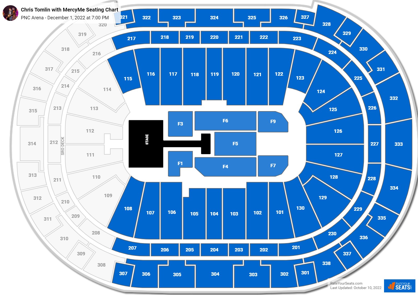 PNC Arena Concert Seating Chart - RateYourSeats.com