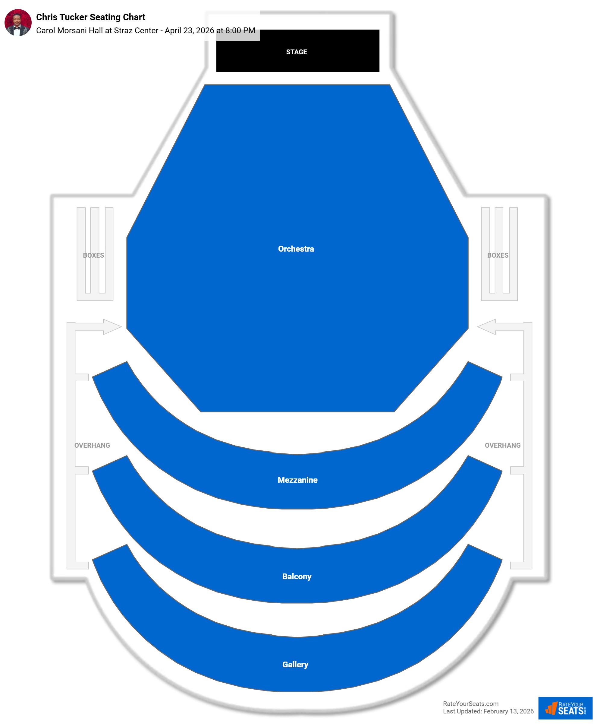 Chris Tucker seating chart Carol Morsani Hall at Straz Center